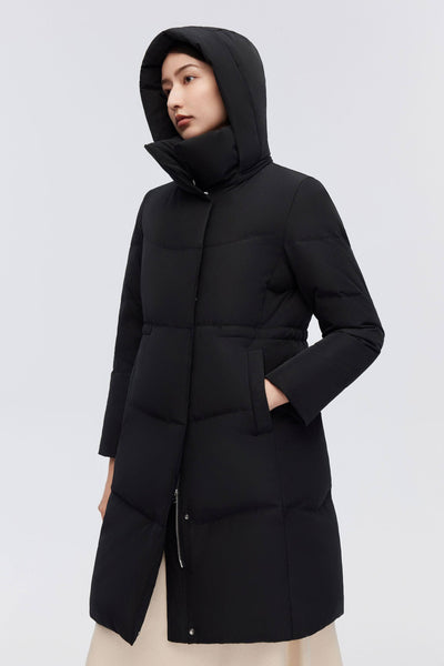 Women's Classic Business Knee Length Goose Down Coat | BOSIDENG