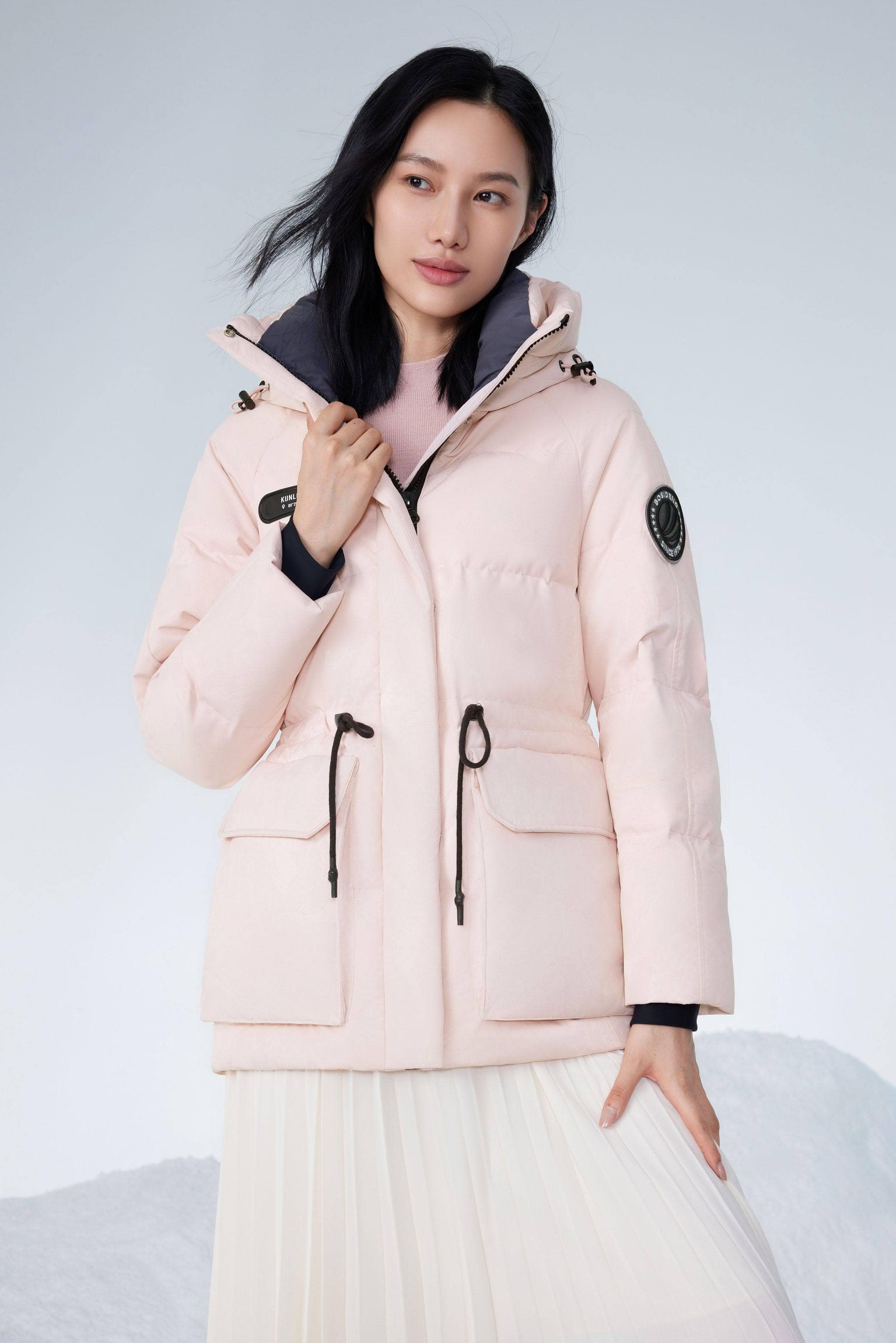 BOSIDENG 2023 Women's Classic Extreme Goose Down Jacket 2302 Jacket 4 / Pink Camo