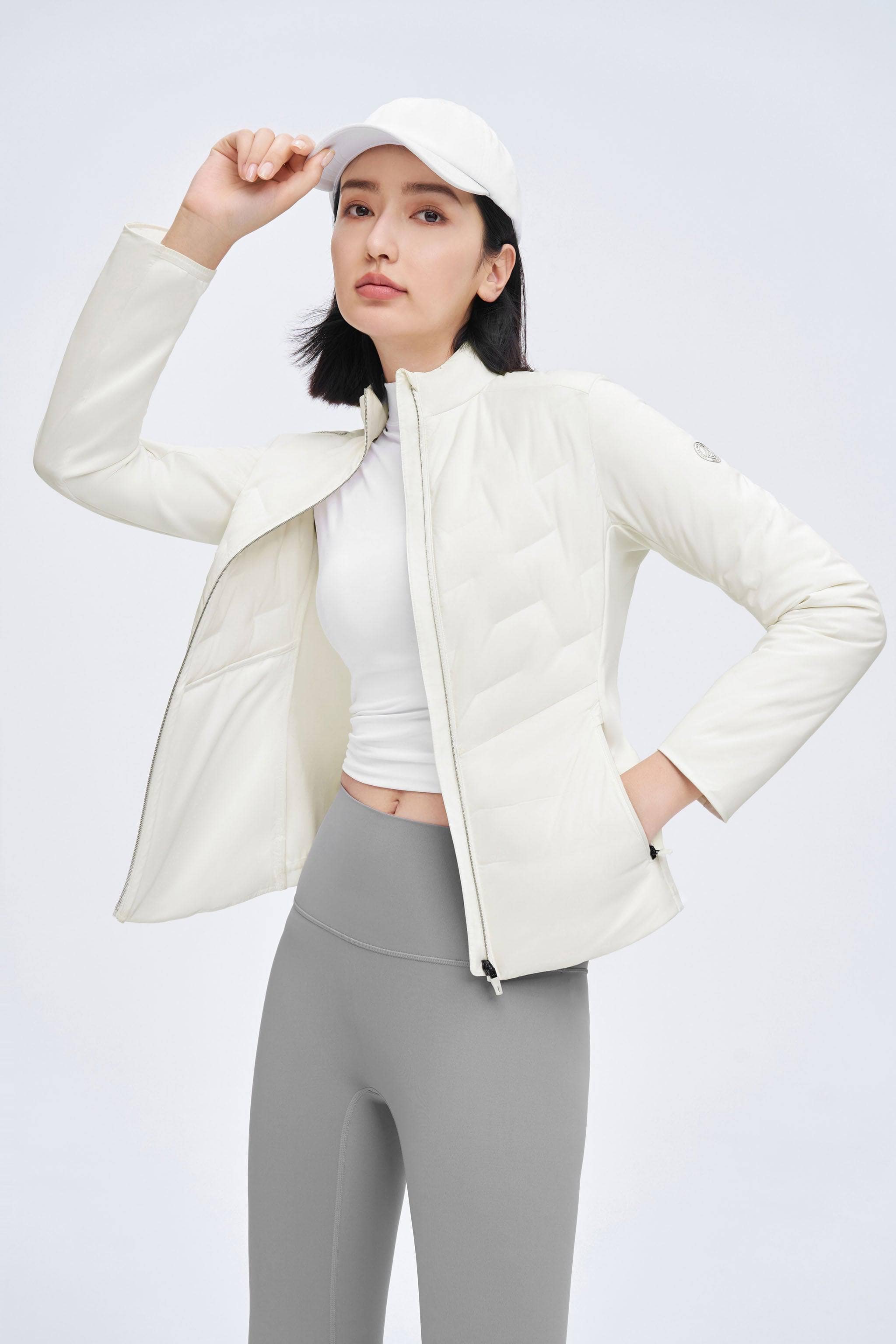 BOSIDENG 2023 Women's Premium Goose Down Ultralight Jacket Jacket 4 / White