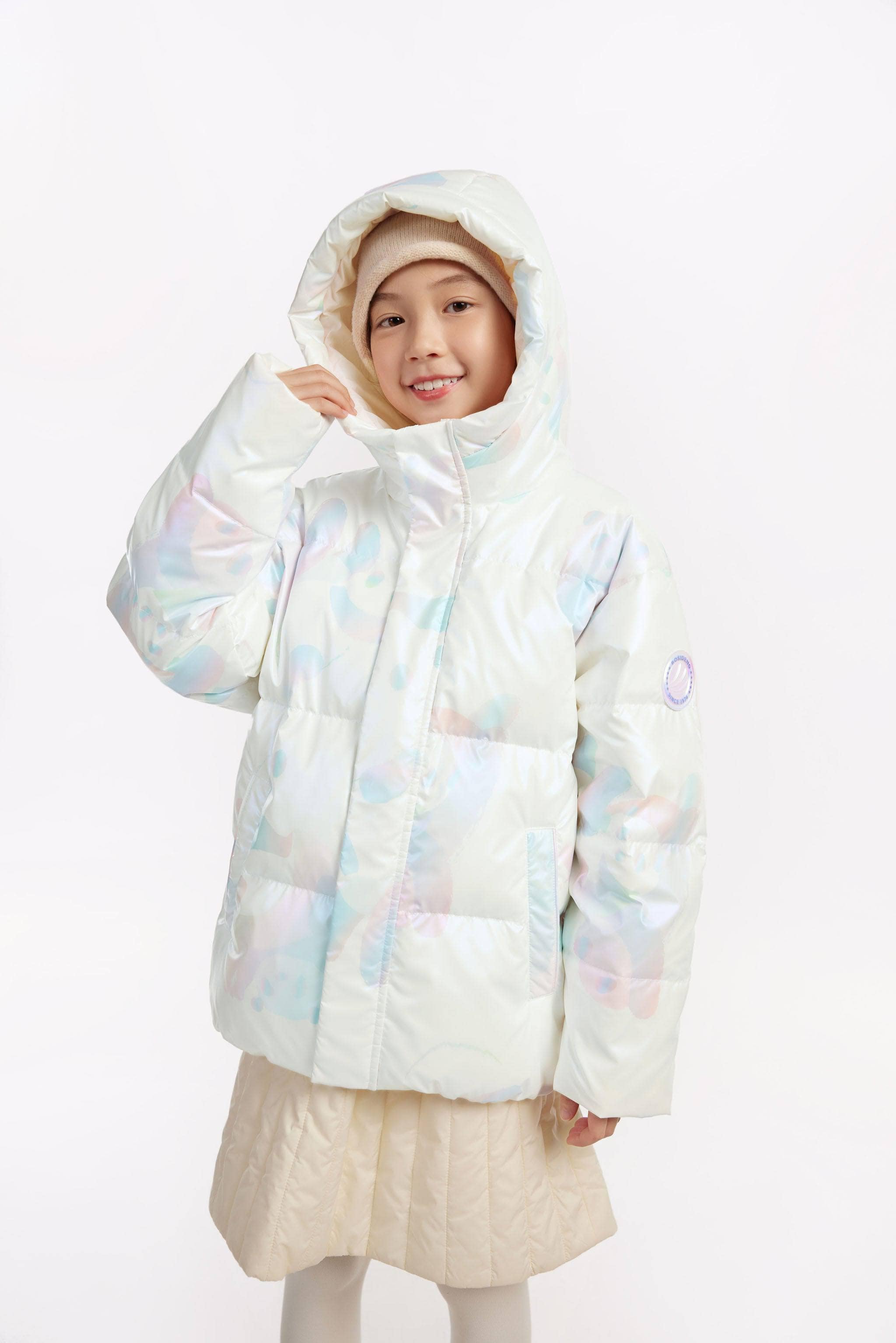 BOSIDENG 2023 Kids Panda Down Jacket 7-8Y / Multi-colour gradient