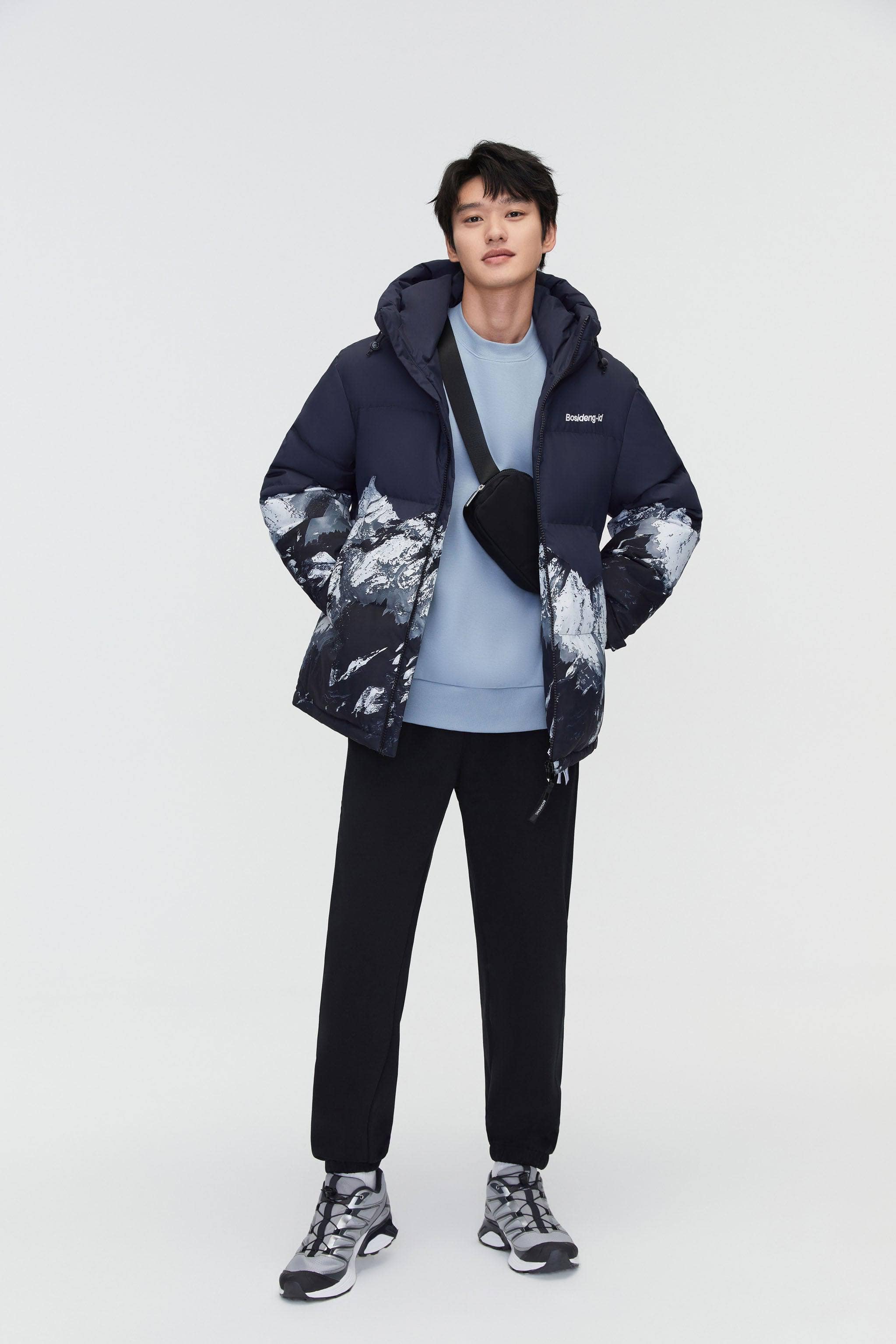 BOSIDENG 2023 Classic Down Jacket with Hood 3330 Jacket