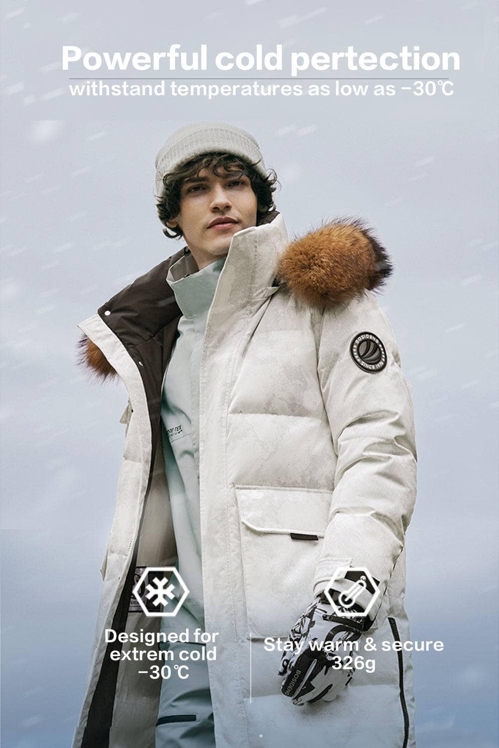 BOSIDENG 2023 Classic Extreme Full Length Goose Down Parka 2300 Jacket