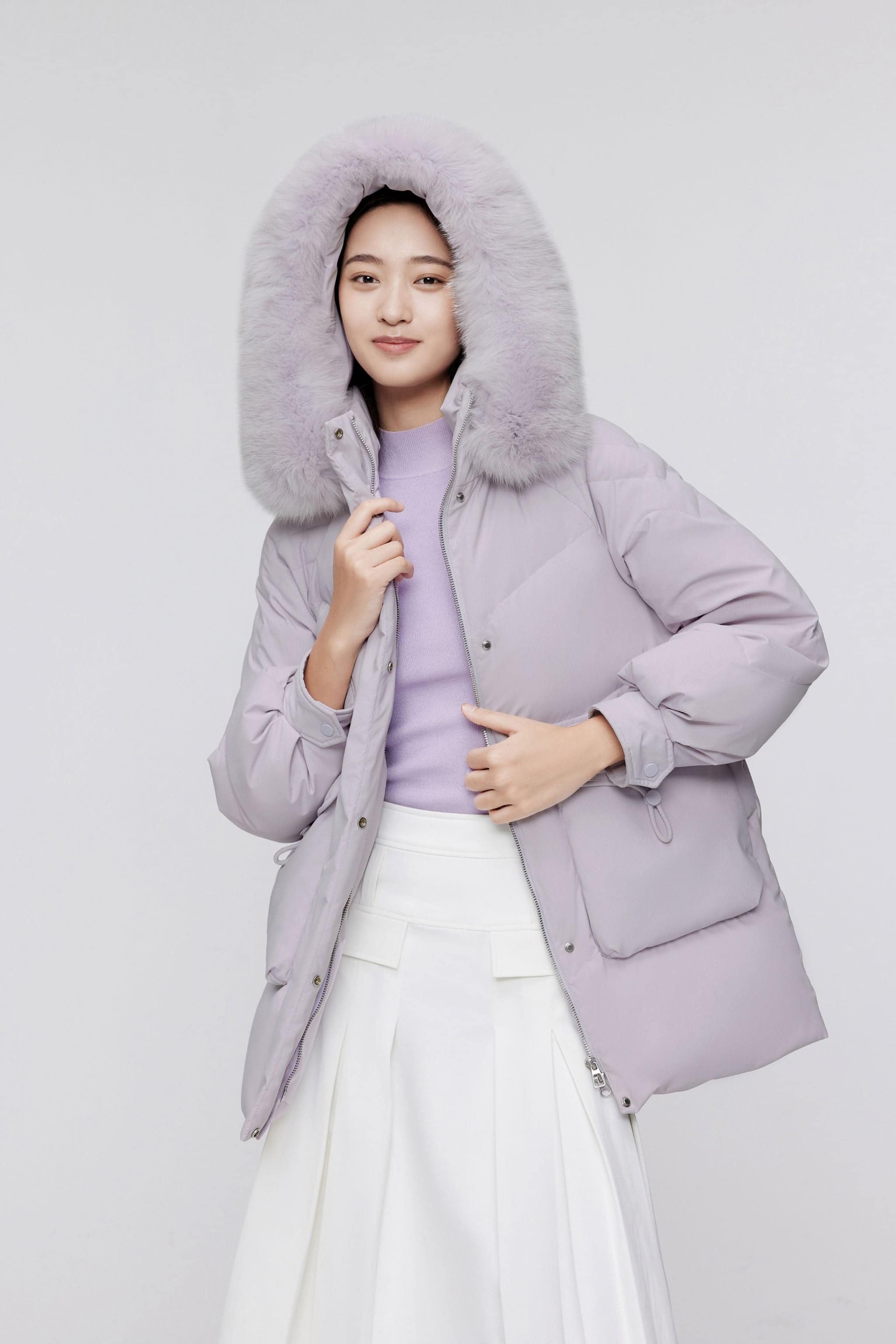 BOSIDENG 2023 Classic Oversized Down Jacket with Fur 5268 Jacket