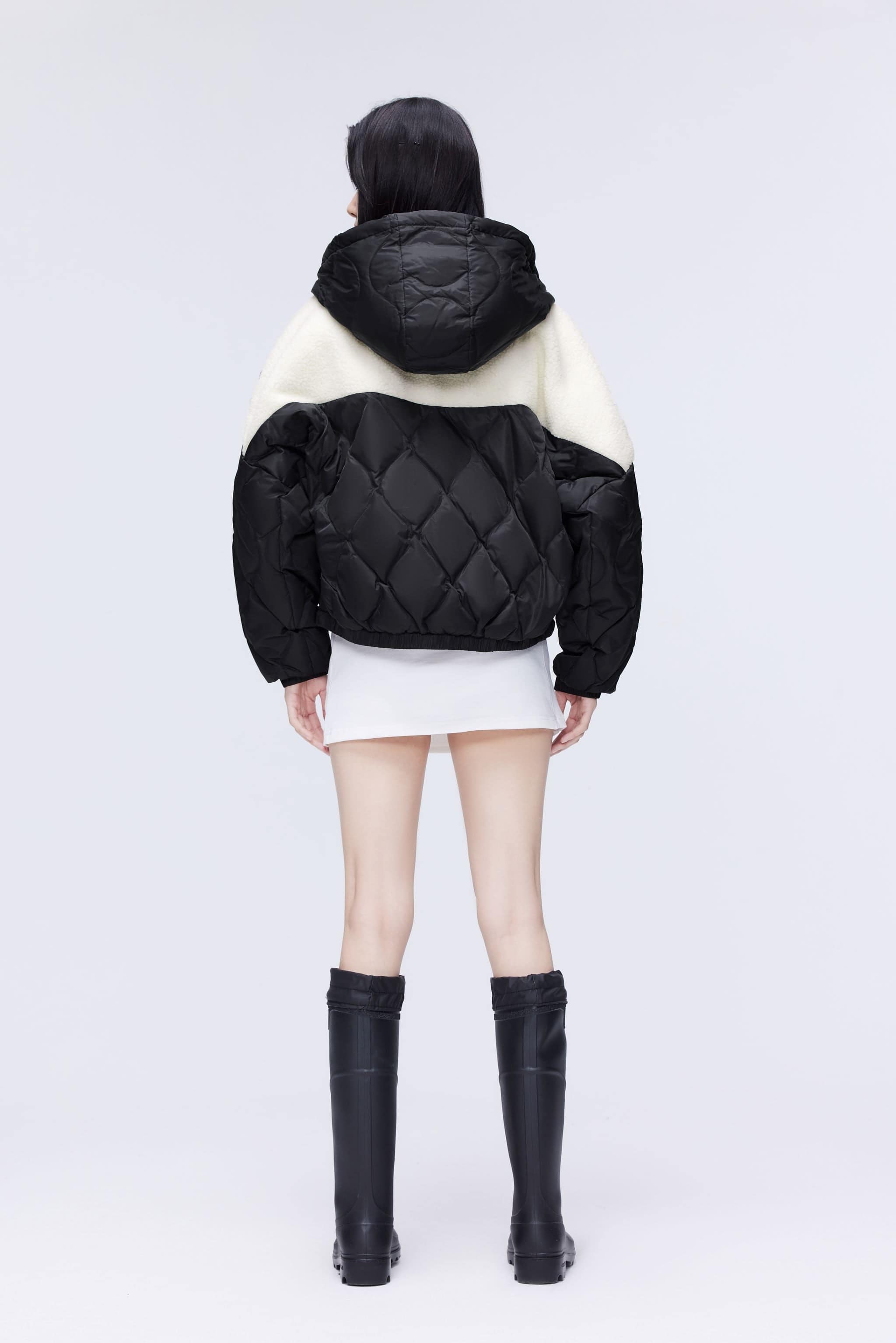 BOSIDENG 2023 Drop Shoulder Lambwool Down Coat Jacket
