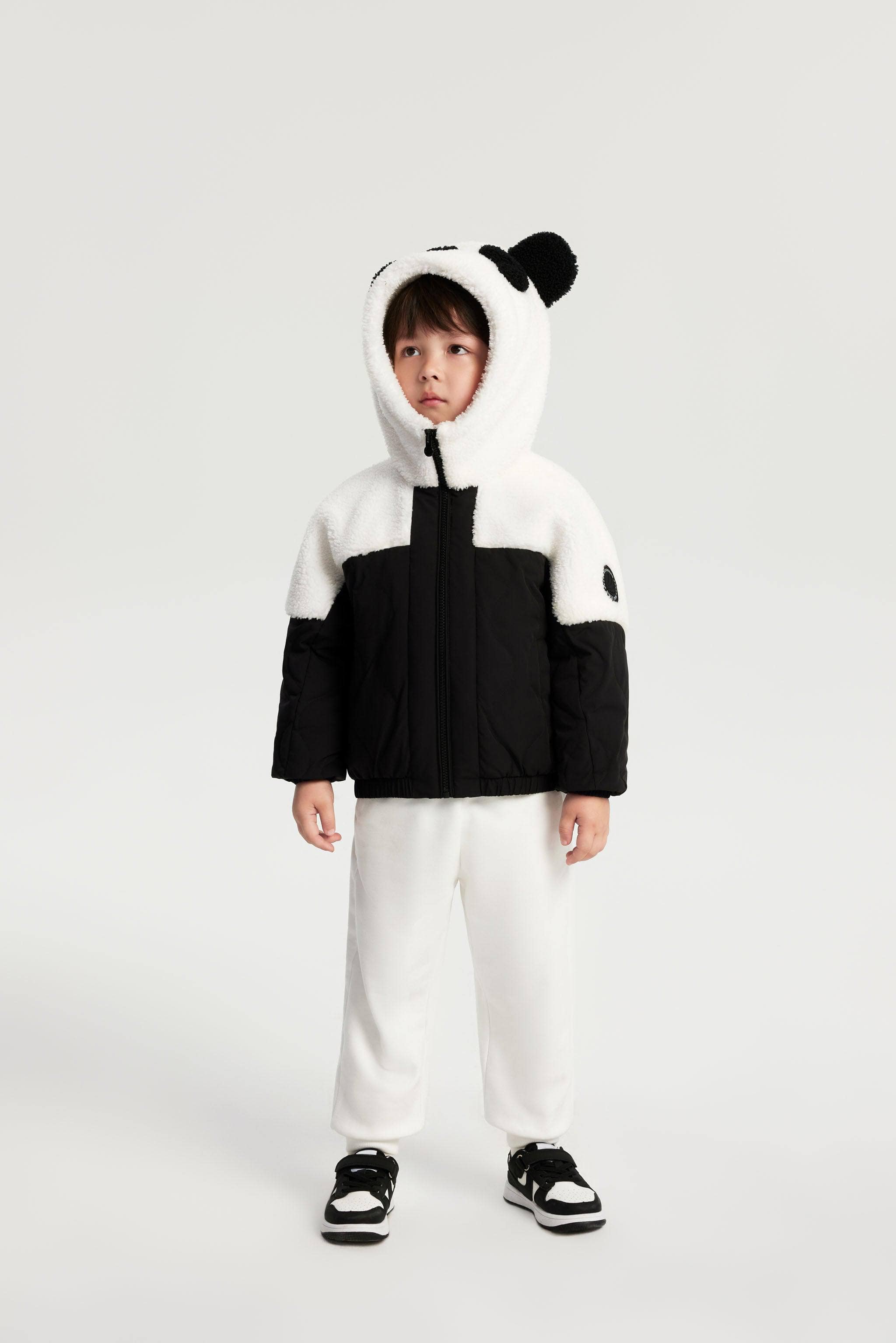 Kid s Panda Lambwool Down Coat