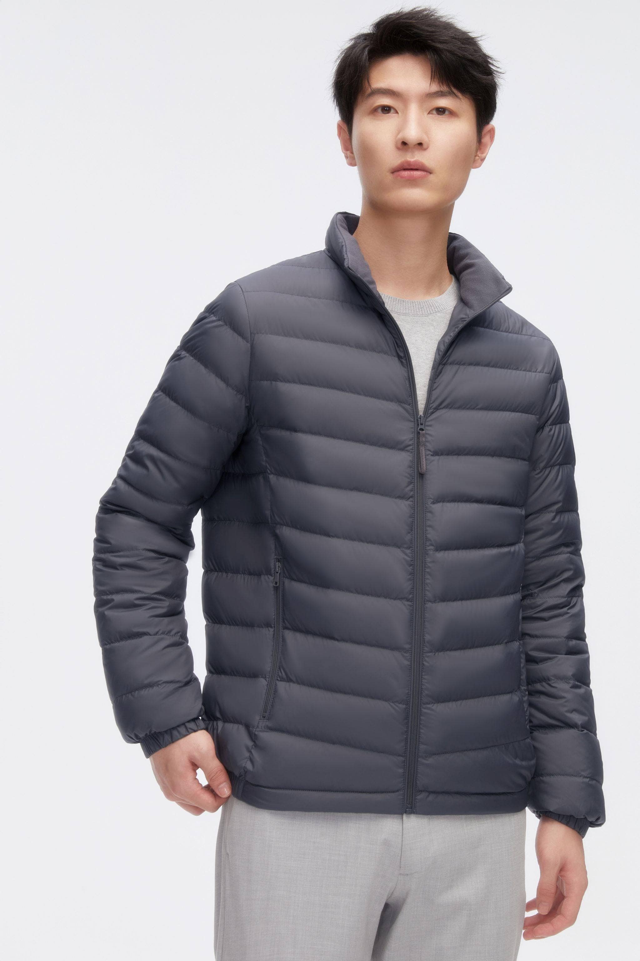 Hood Men's Ultra Light Puffer Jacket Mens Packable Ultralight