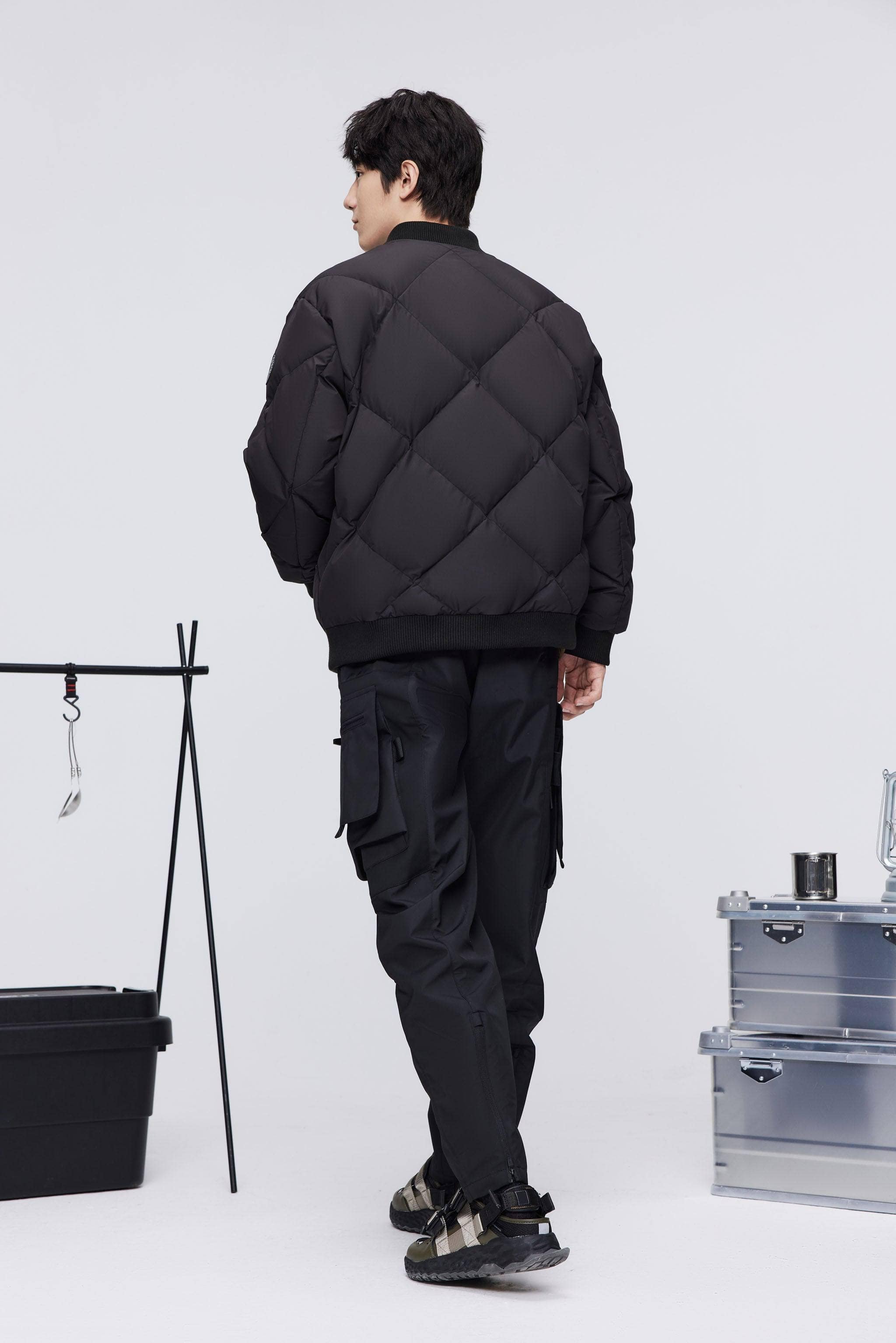 BOSIDENG 2023 Men's Casual Down Bomber Jacket