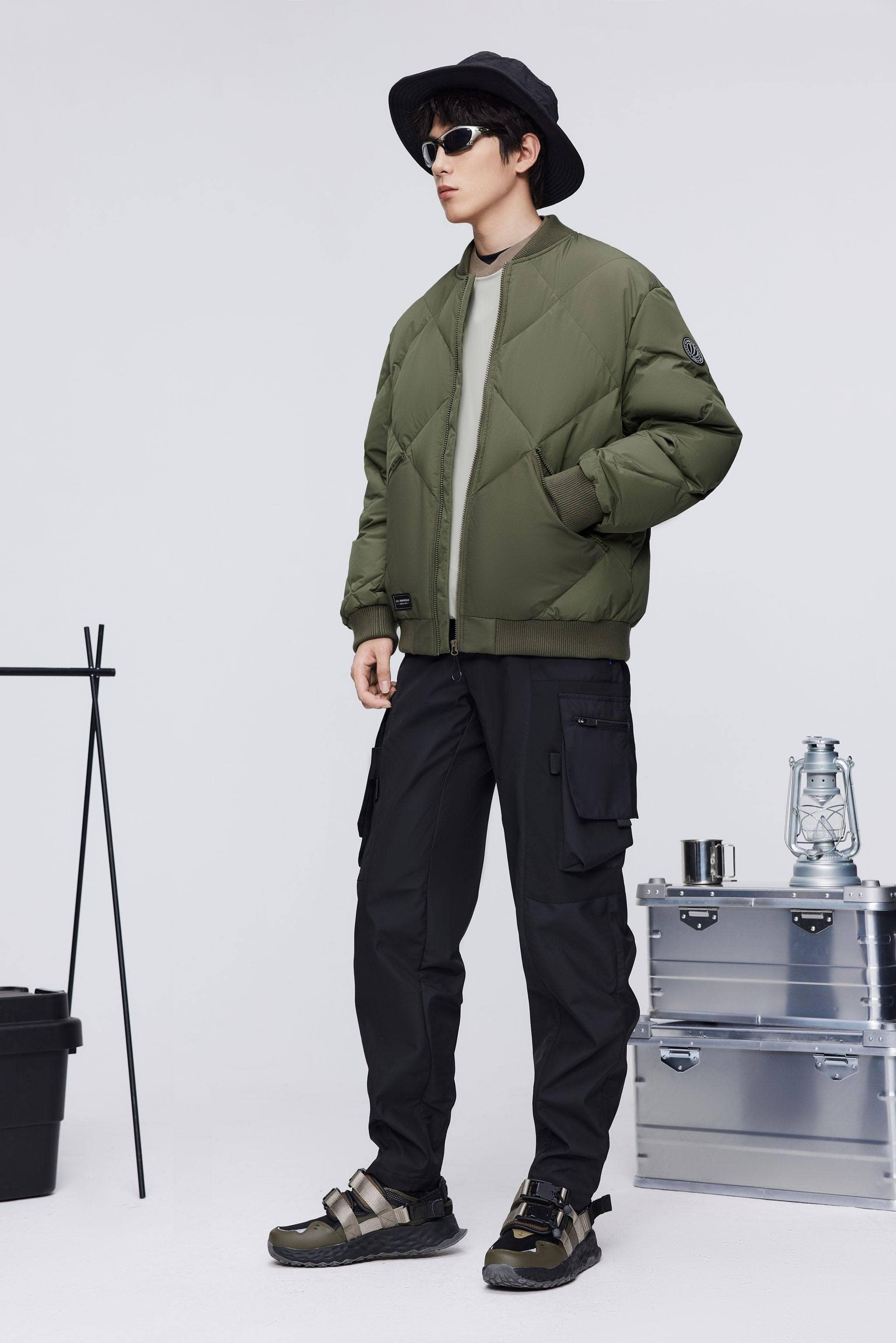 BOSIDENG 2023 Men's Casual Down Bomber Jacket