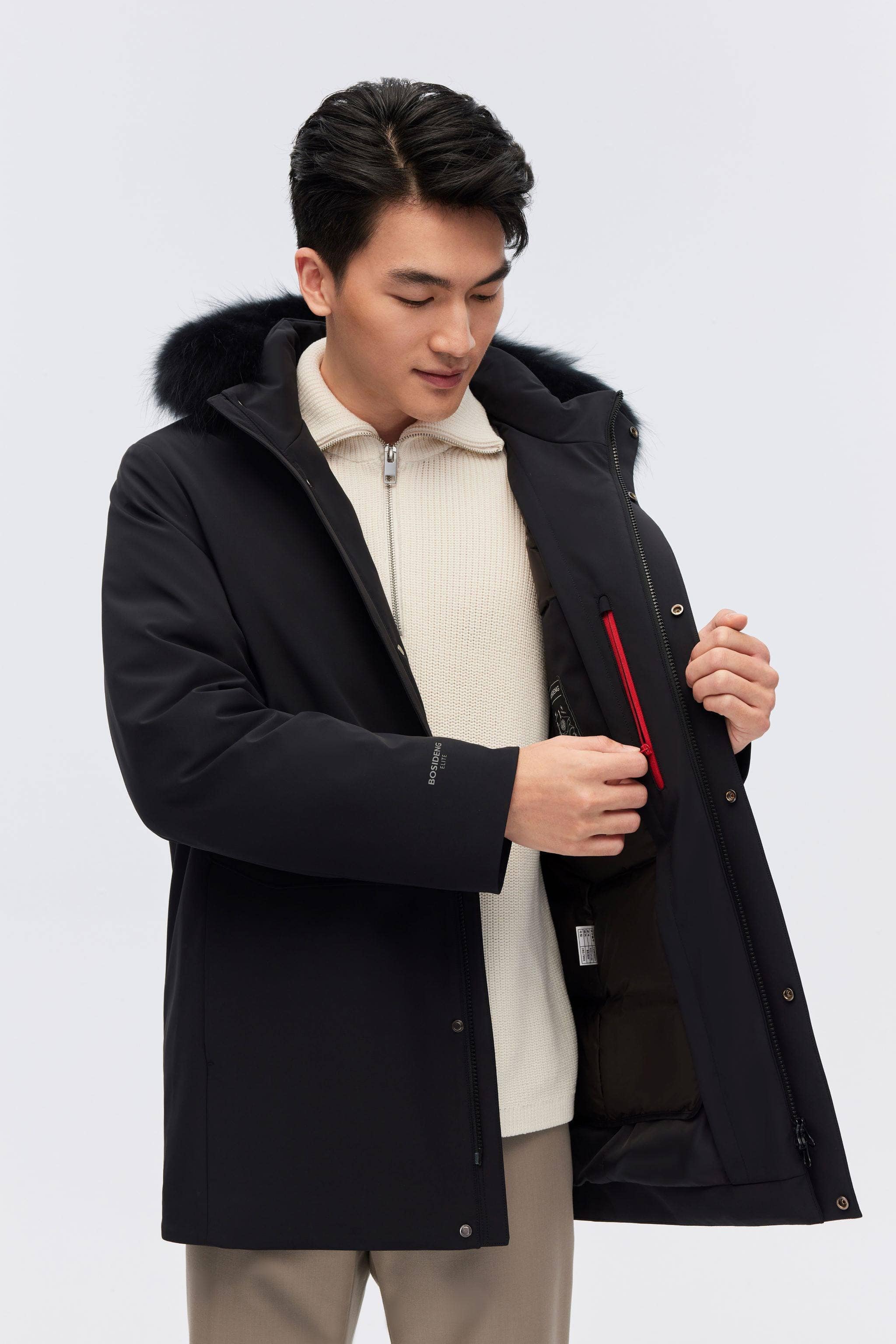 BOSIDENG 2023 Men's Classic Business Goose Down Jacket 4159