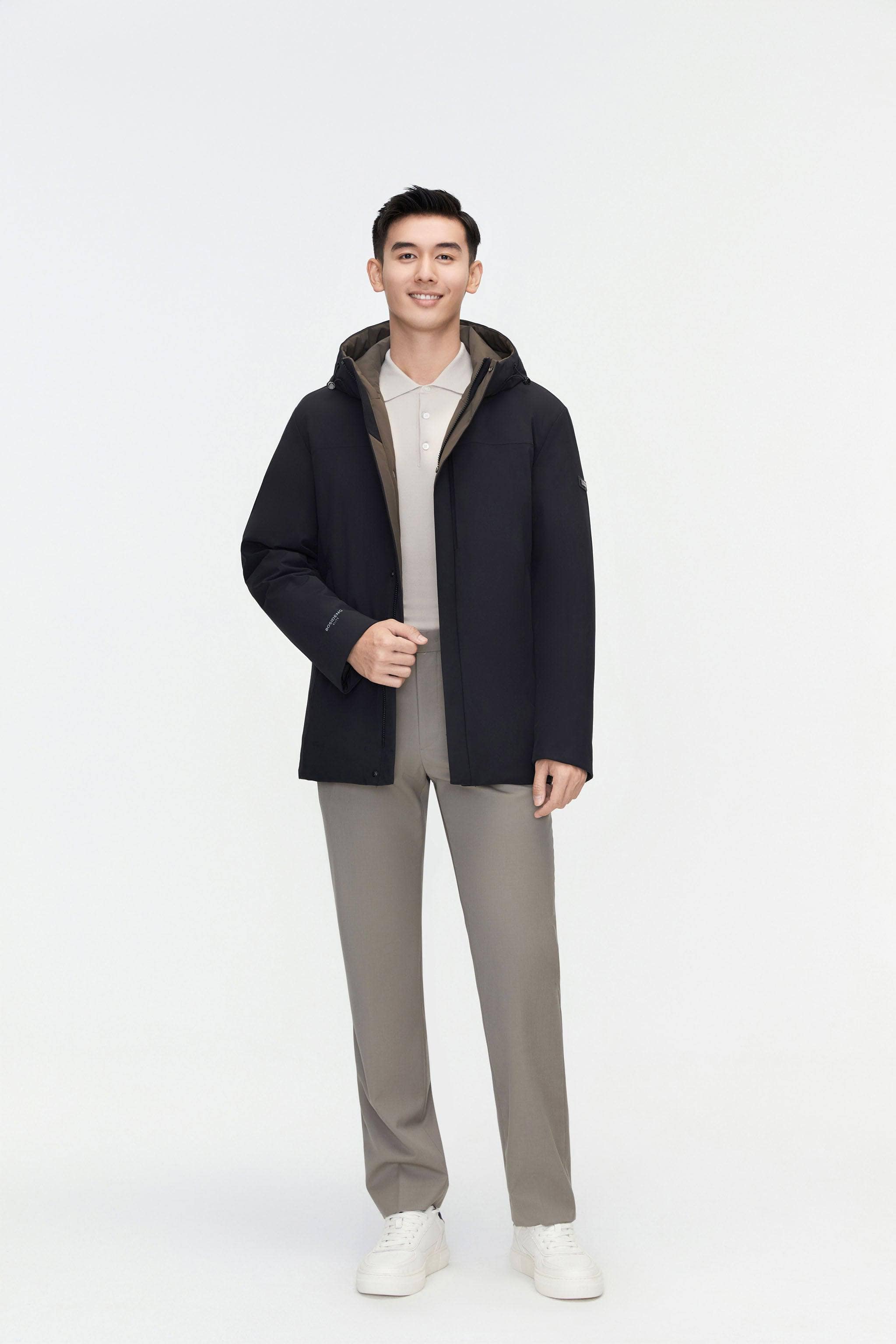 BOSIDENG 2023 Men's Classic Business Goose Down Windbreaker