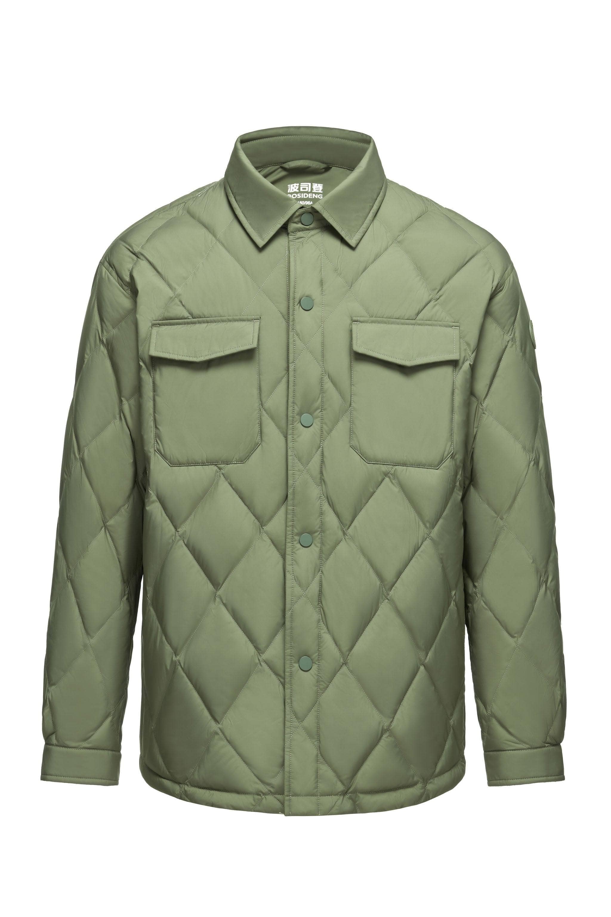 BOSIDENG 2023 Men's Quilted Down Shacket Jacket