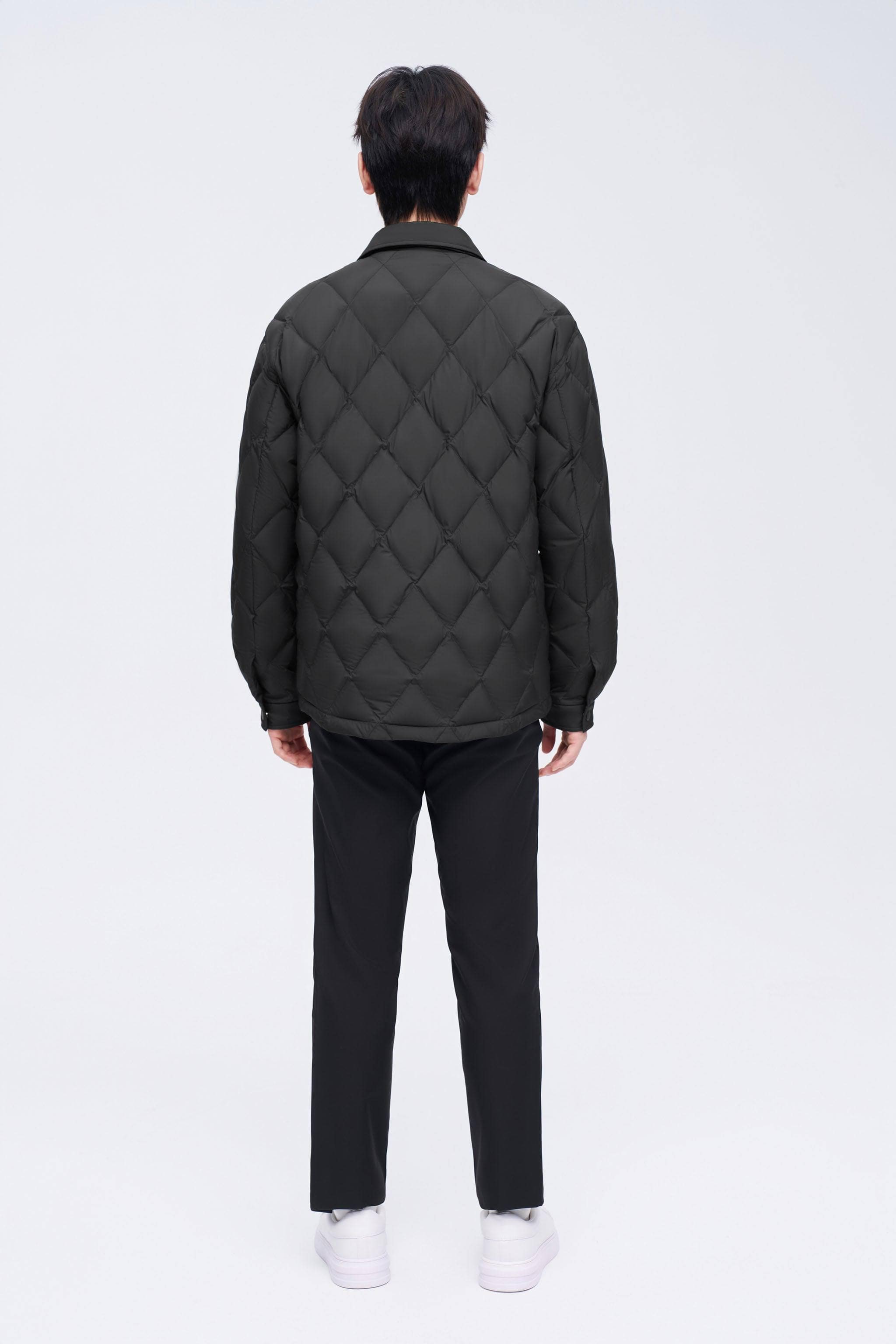 BOSIDENG 2023 Men's Quilted Down Shacket Jacket