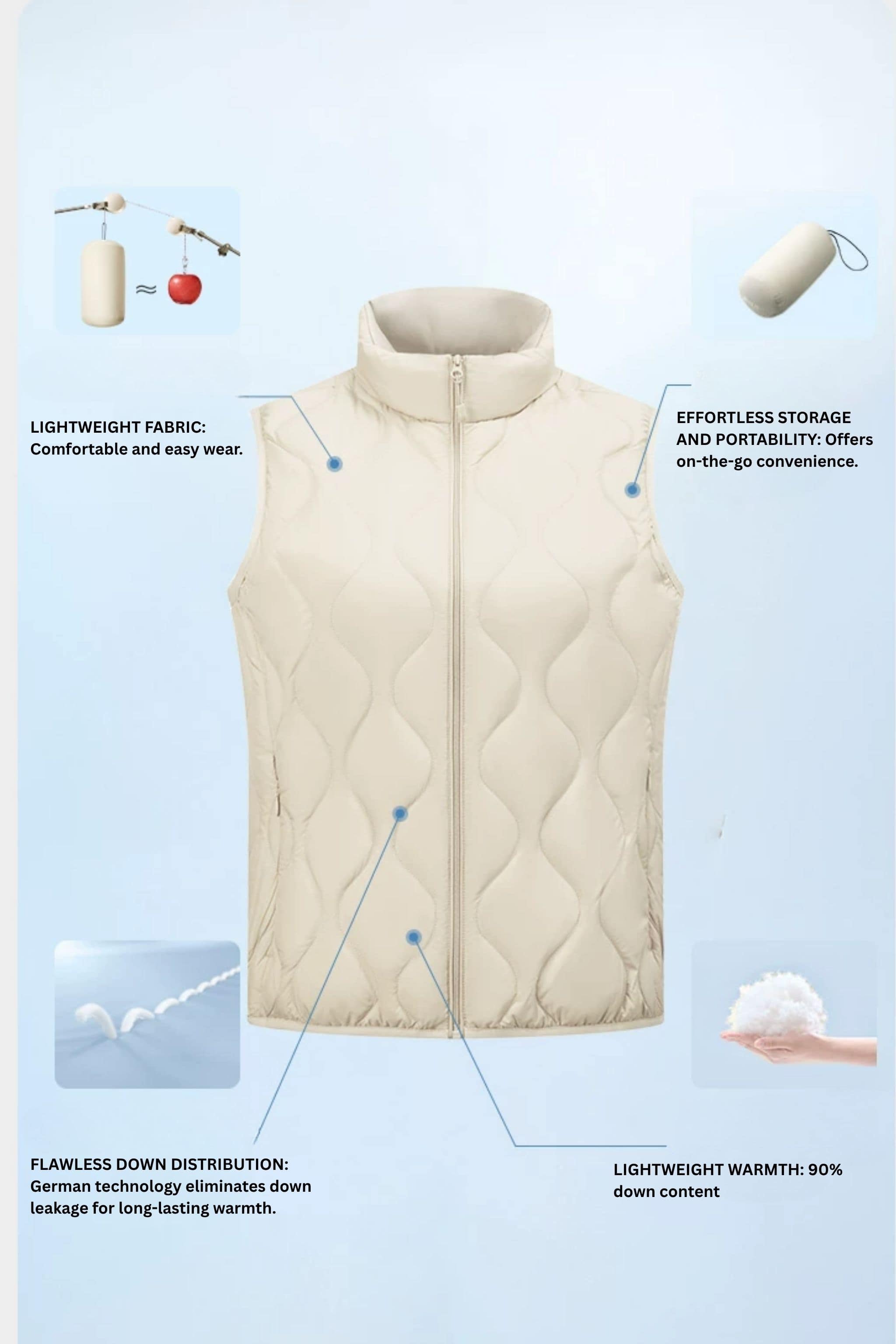 Quilted Down Gilet — A versatile essential for your wardrobe — view 6