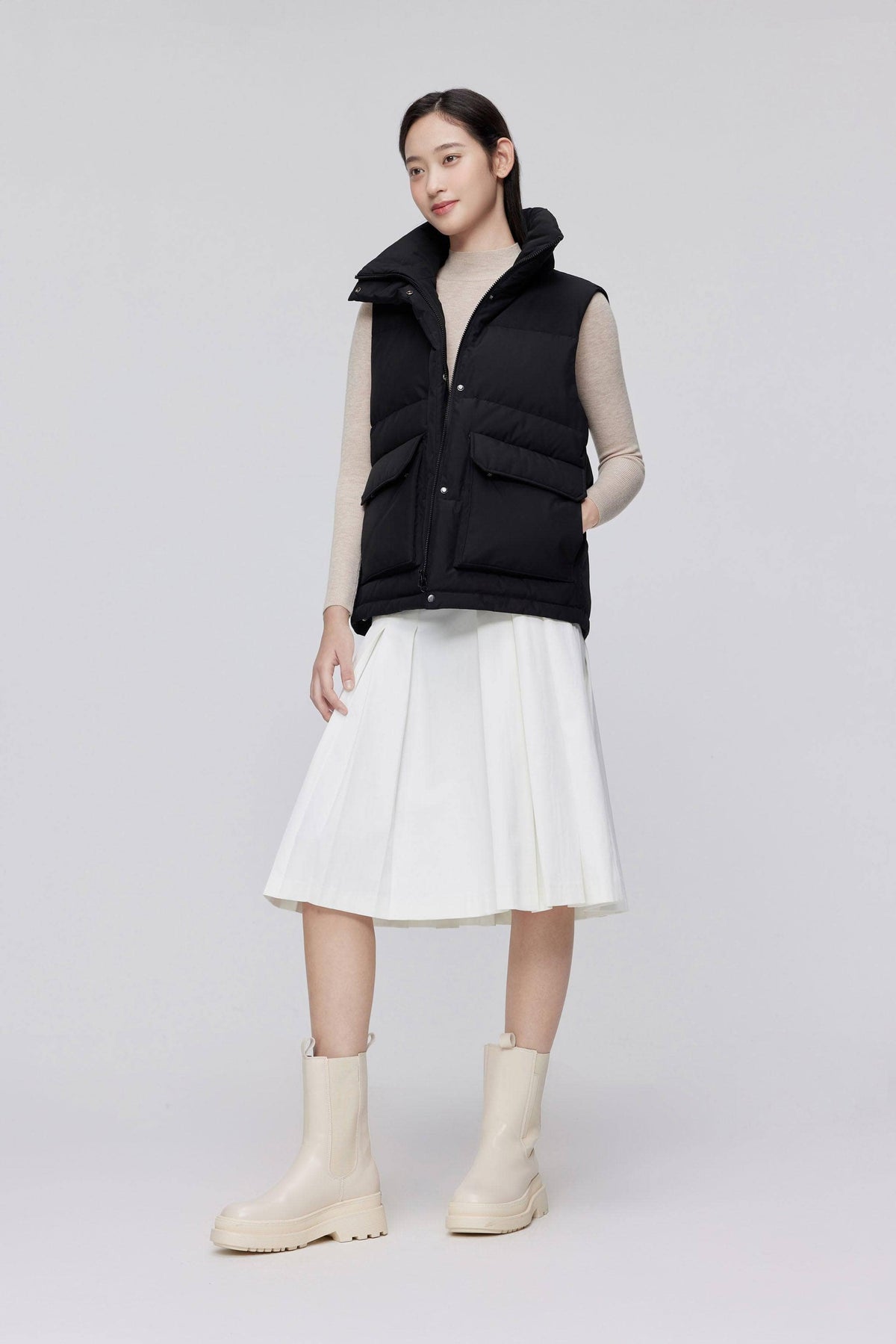 Unisex Classic Oversized Down Gilet 5260
