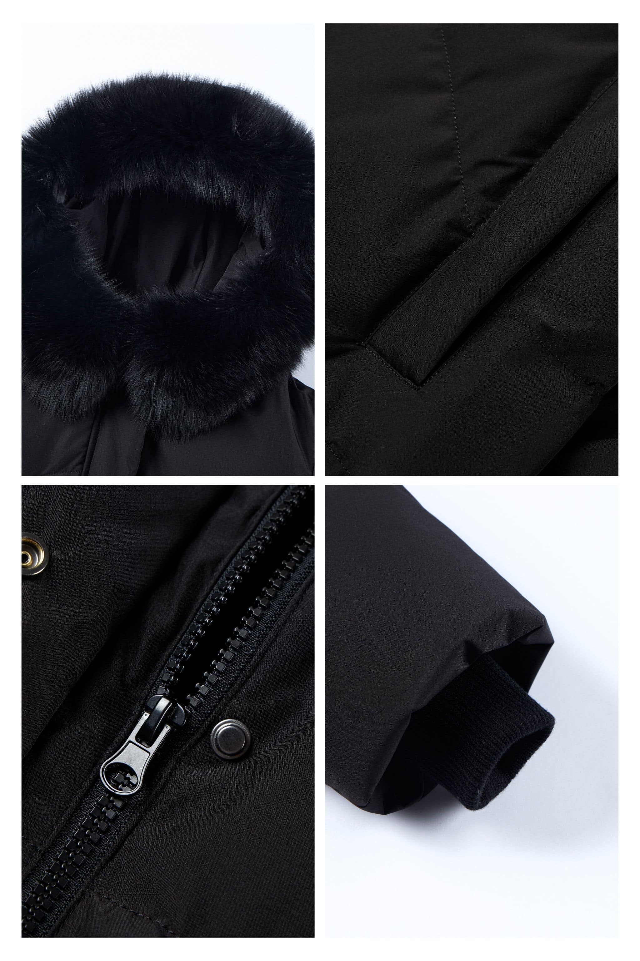Women's Classic Casual Down Parka with Fur 5126 — Experience unparalleled warmth and luxury with our premium duck — view 7; windproof