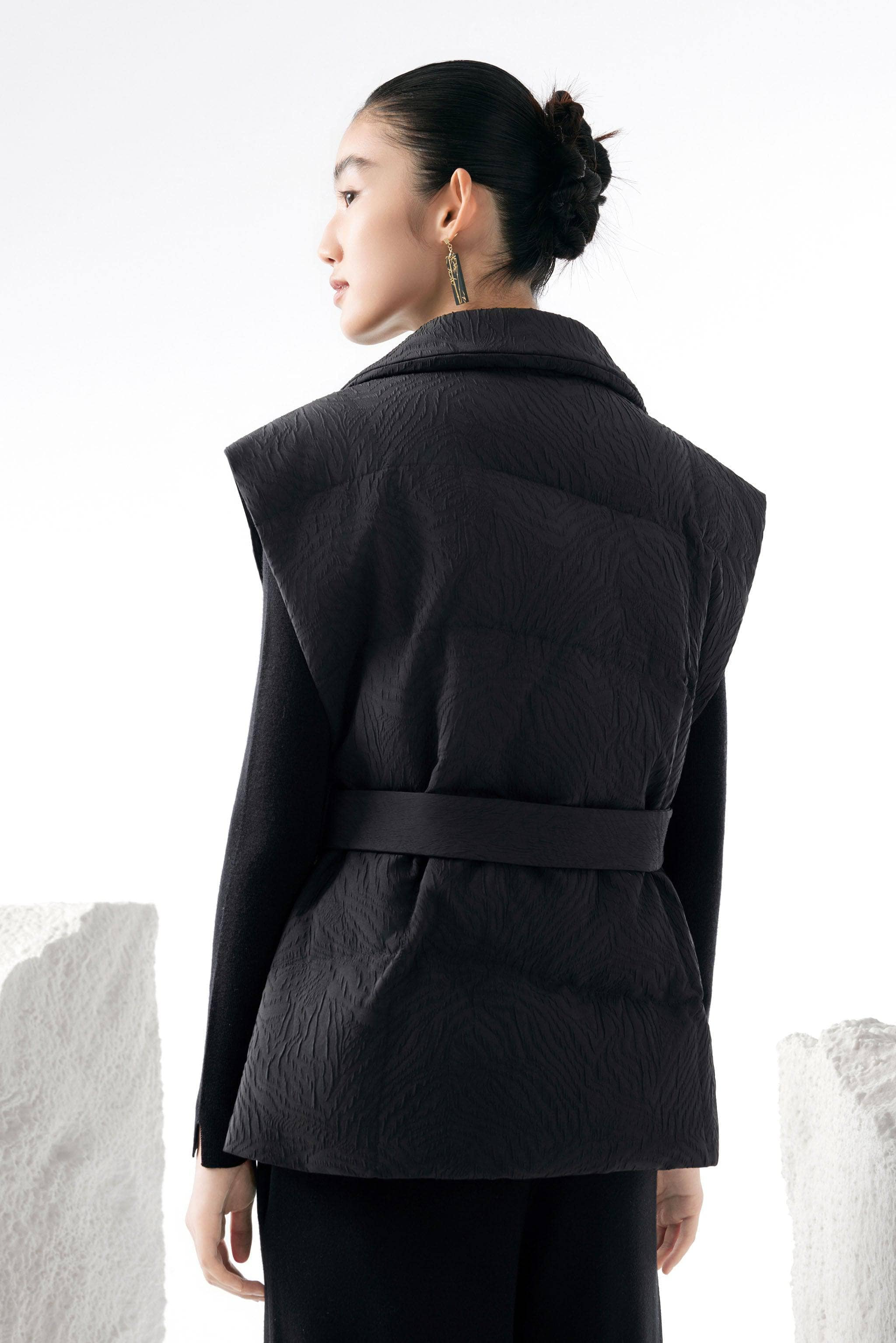 BOSIDENG 2023 Women's Eastern Aesthetic Goose Down Gilet Gilet