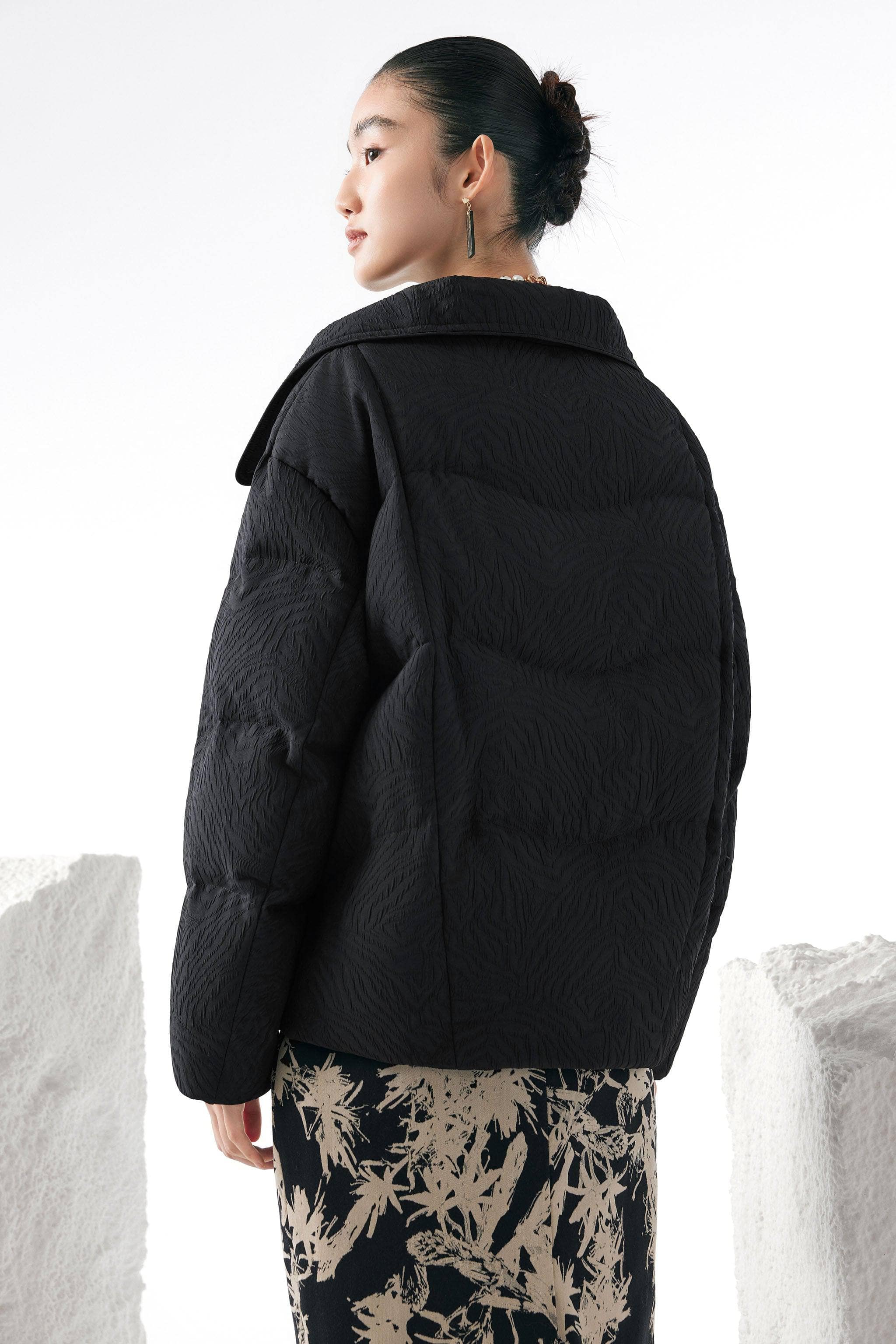 BOSIDENG 2023 Women's Eastern Aesthetic Goose Down Jacket