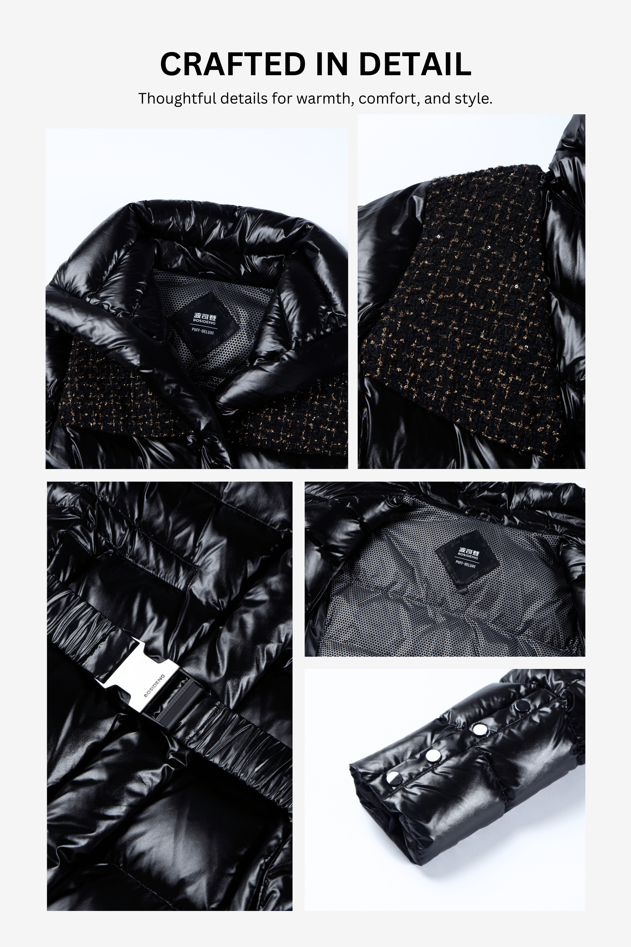 Women's Premium Puffer Goose Down Jacket 3192