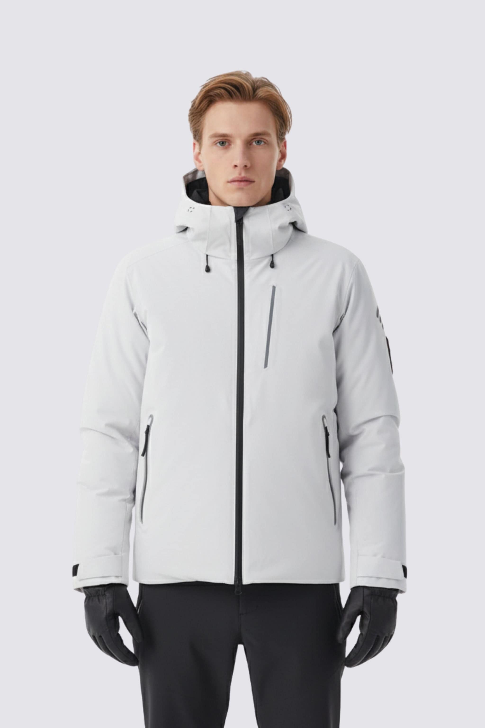 BOSIDENG 2024 Men's GORE-TEX®  Goose Down Jacket With Hood Jackets Aluminum / S
