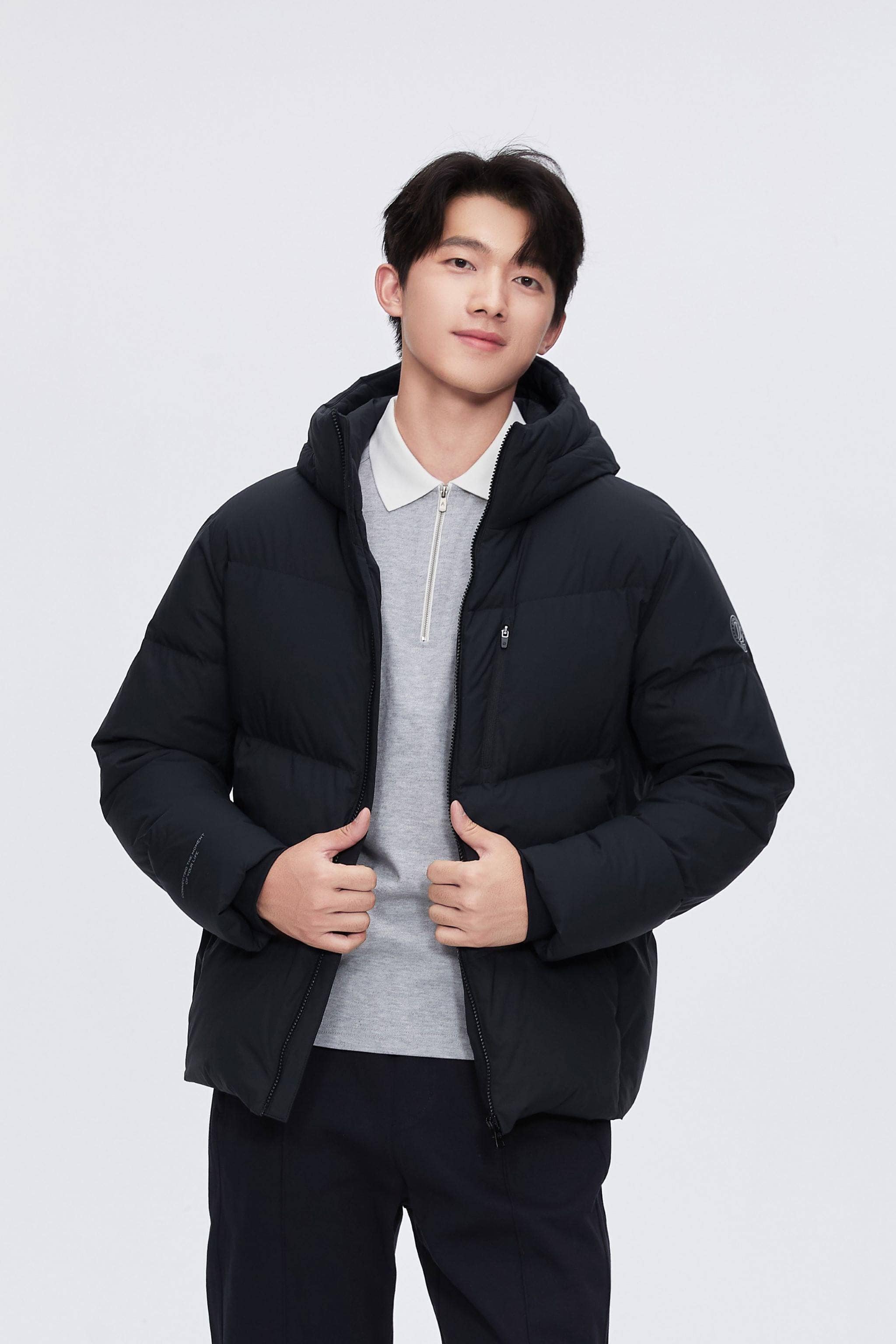 BOSIDENG 2024 Men’s down coat with hood 5303 Jackets Black / XS