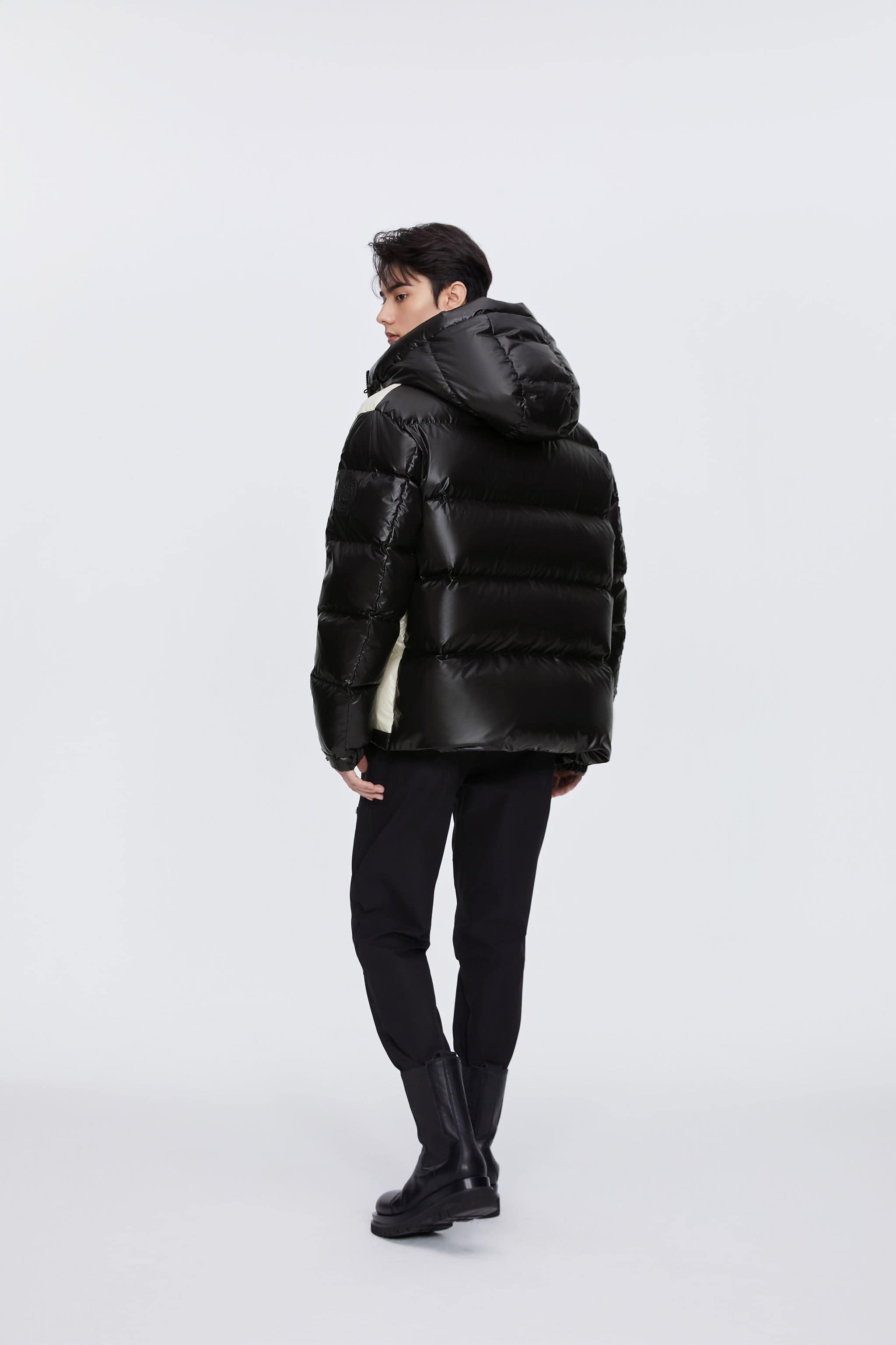 BOSIDENG 2024 BSD X MSGM Colour Block Puffer puffer