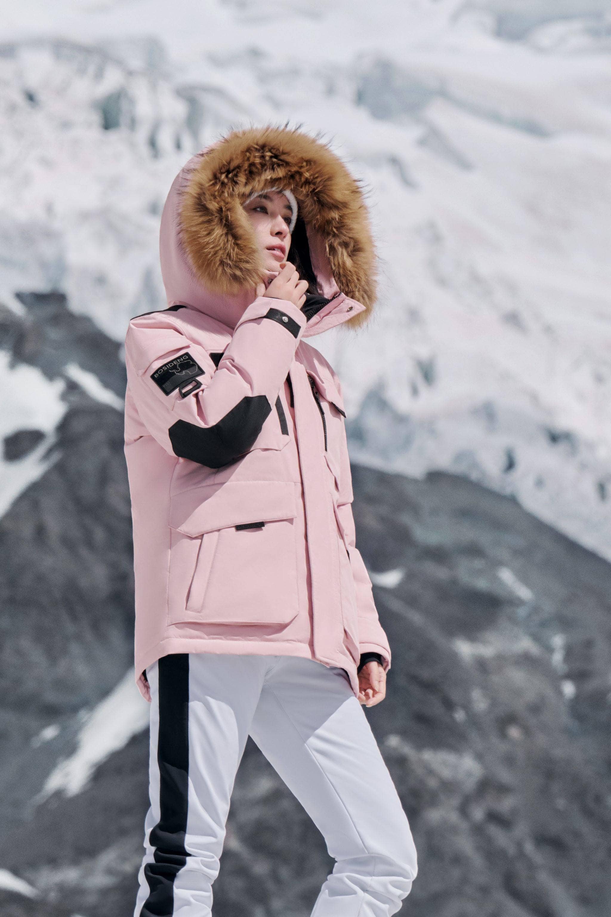 BOSIDENG 2024 Classic Extreme Goose Down Parka With Fur Hood 2317 Parka
