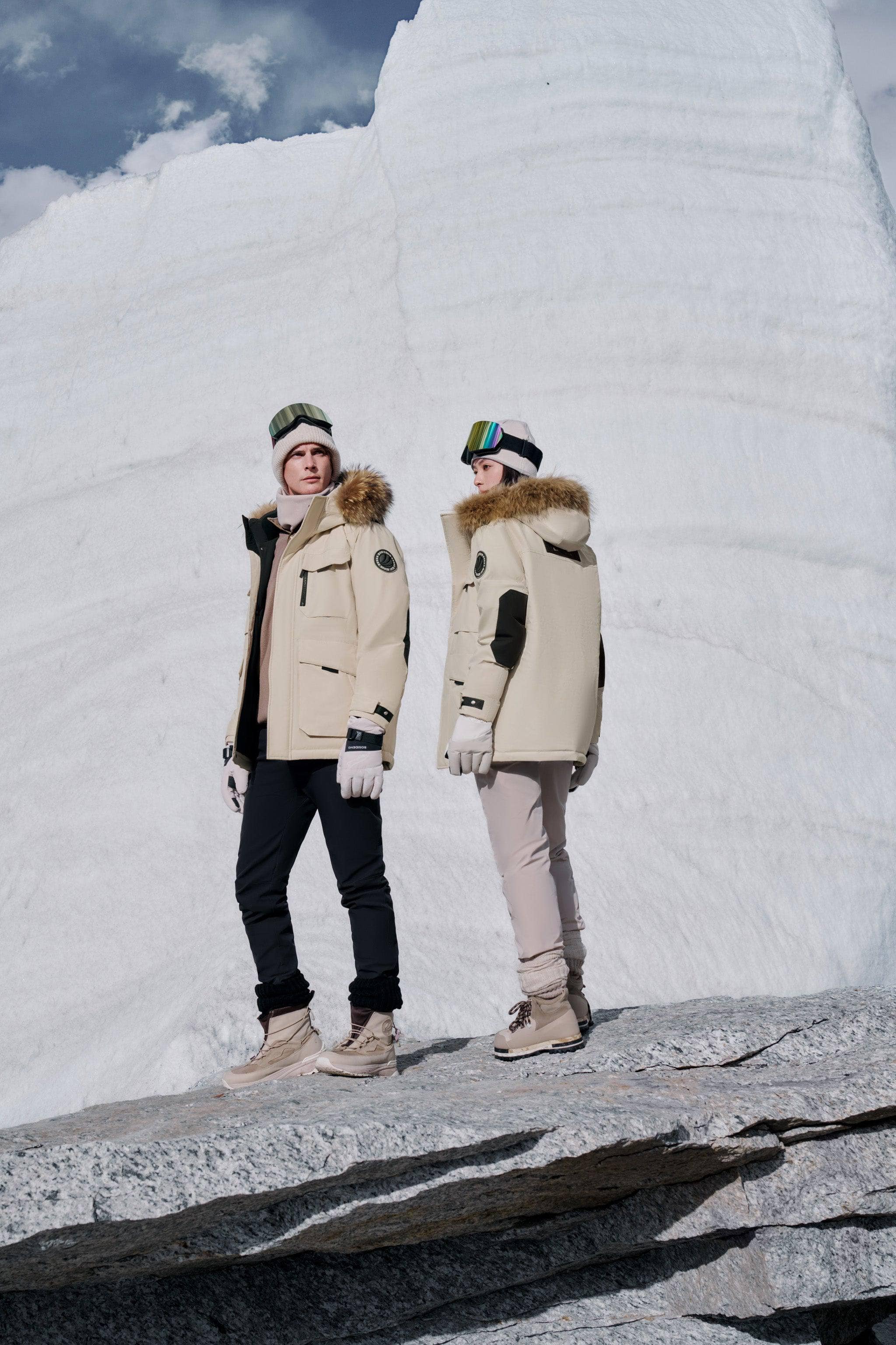 BOSIDENG 2024 Classic Extreme Goose Down Parka With Fur Hood 2317 Parka