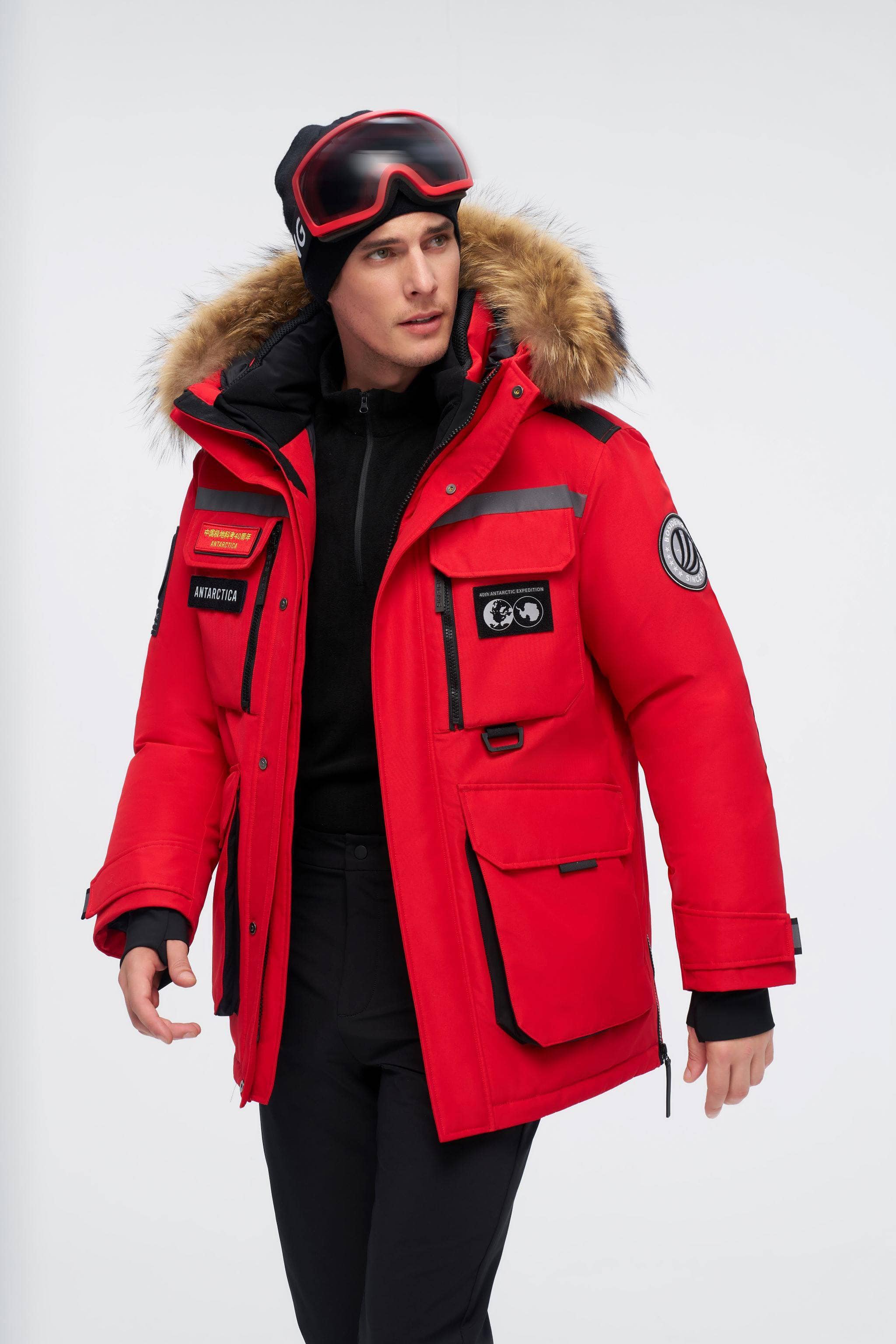 BOSIDENG 2024 Ultimate extreme goose down Gore-Tex parka 2380 PRO Parka CN Red / XXXS