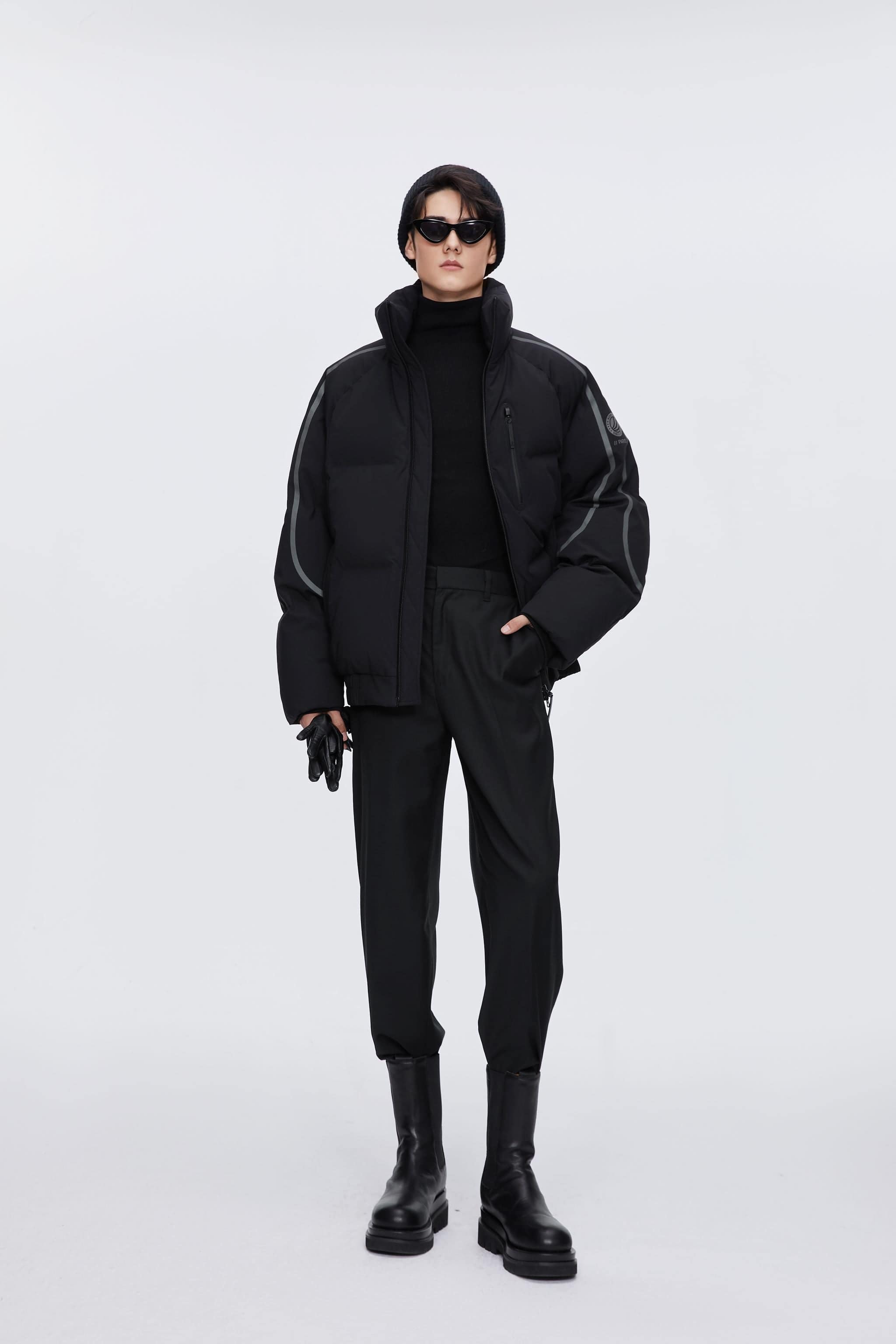 BOSIDENG 2024 Designer's Collection Oversized Cropped Down Jacket Jackets