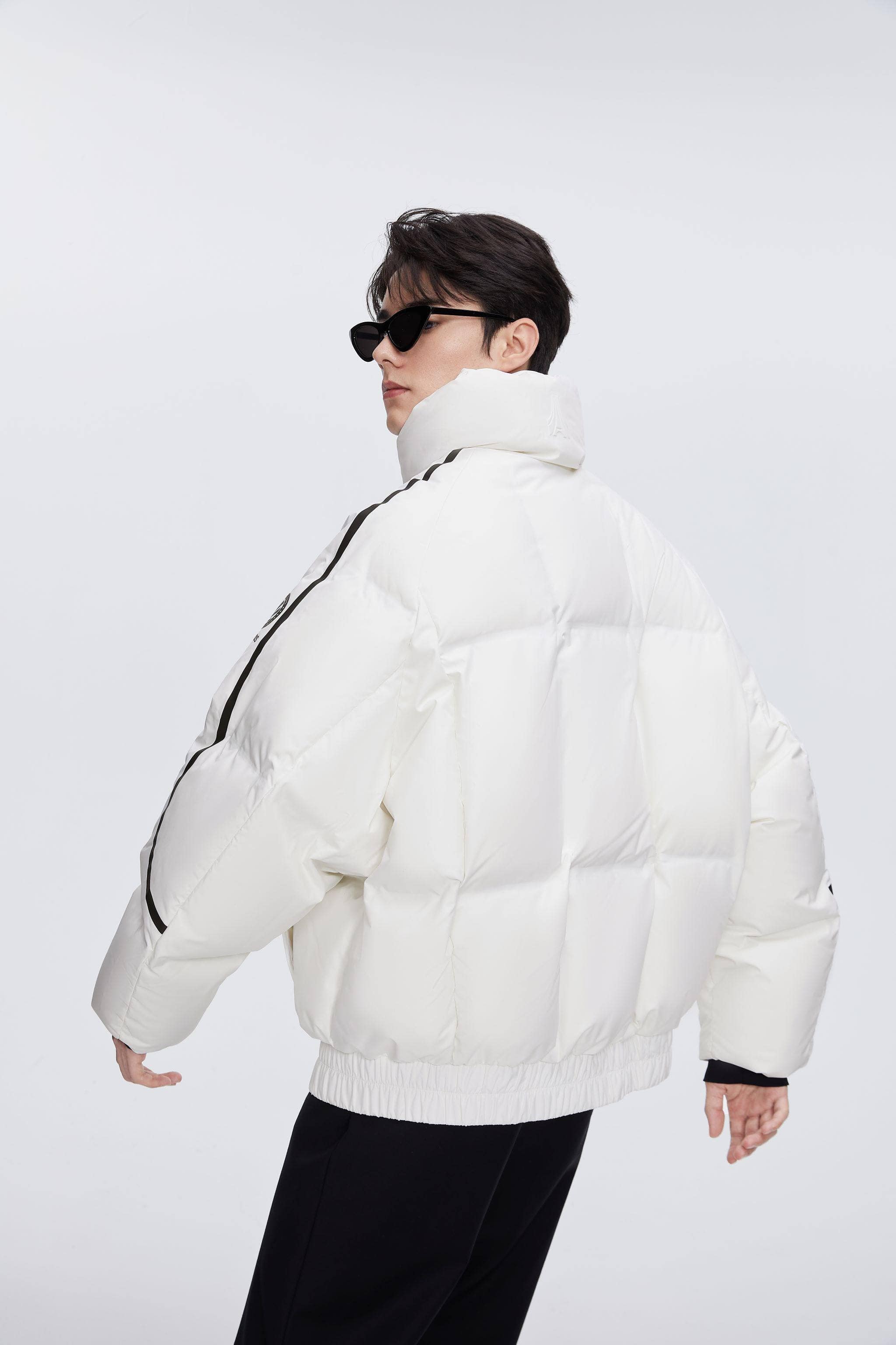 BOSIDENG 2024 Designer's Collection Oversized Cropped Down Jacket Jackets