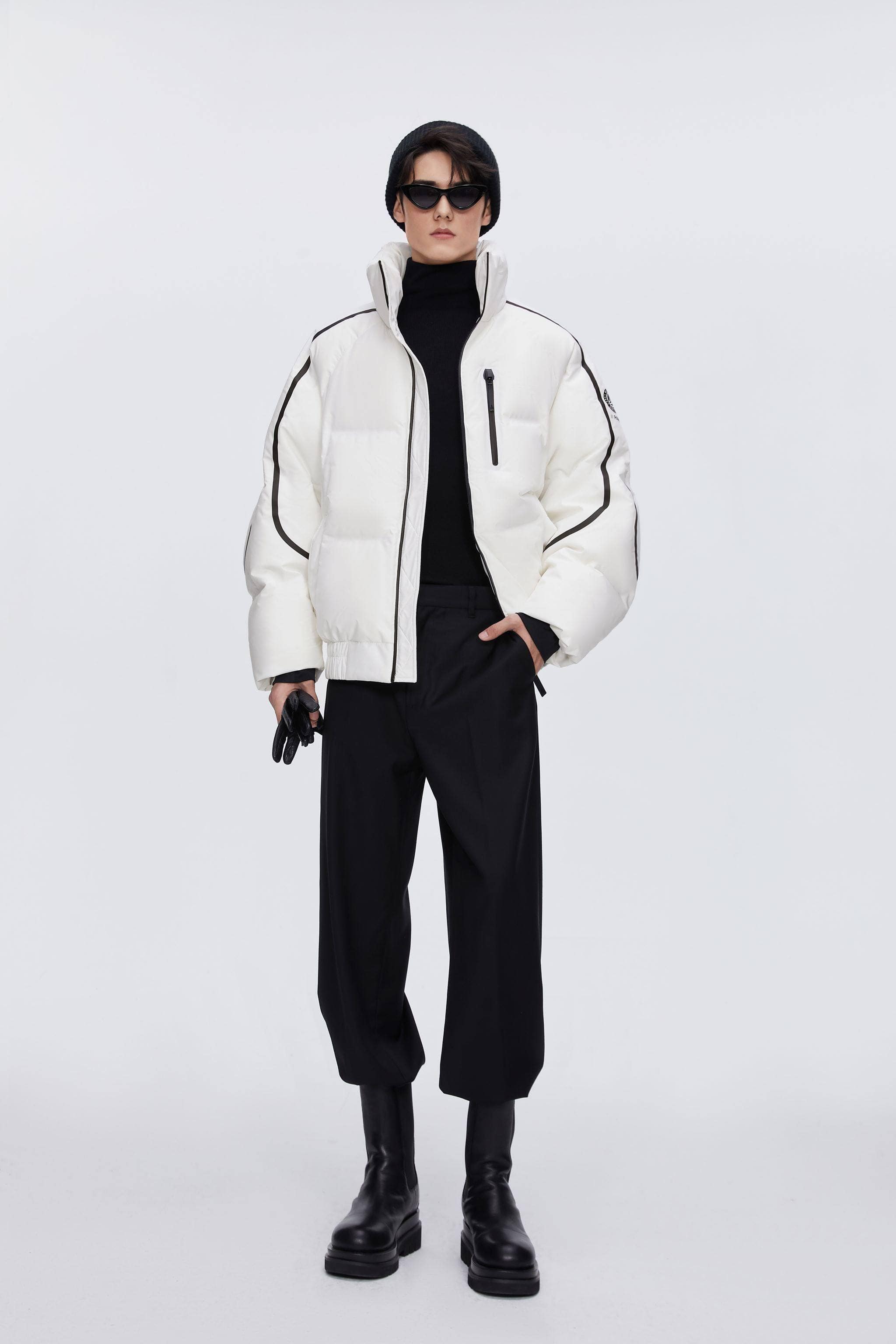 BOSIDENG 2024 Designer's Collection Oversized Cropped Down Jacket Jackets