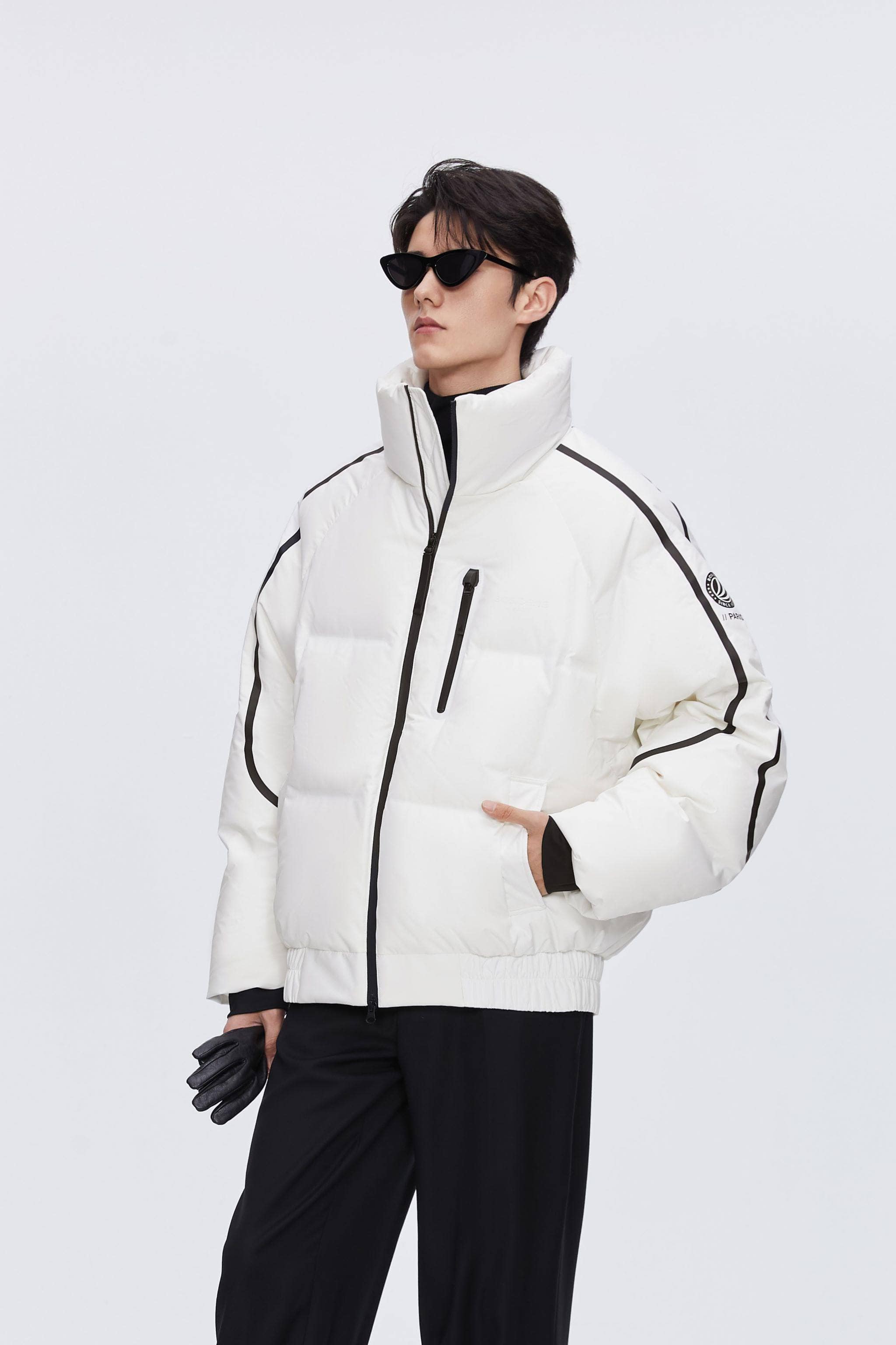 BOSIDENG 2024 Designer's Collection Oversized Cropped Down Jacket Jackets