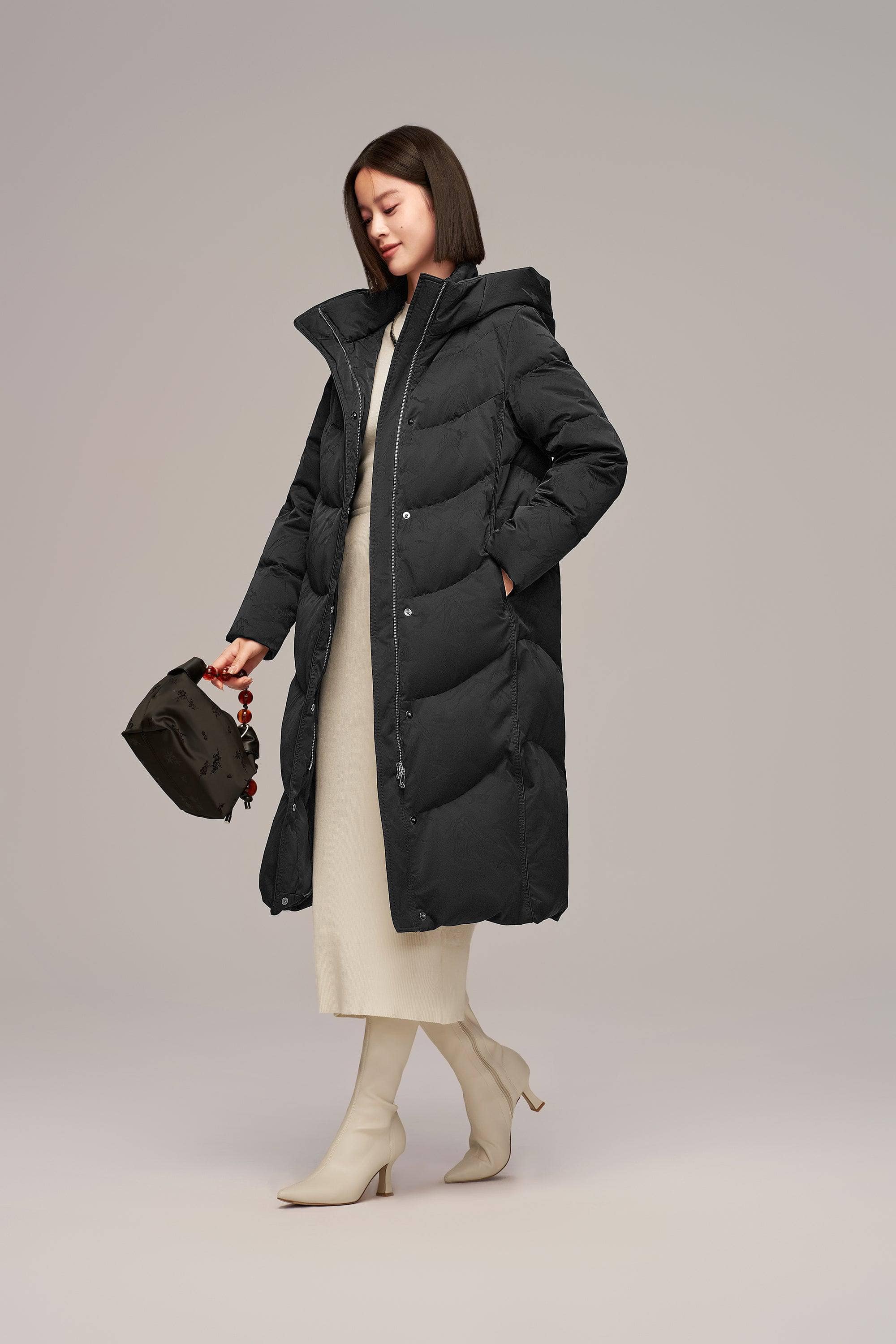 BOSIDENG 2024 Eastern Aesthetic Women’s Goose Down Coat Jackets