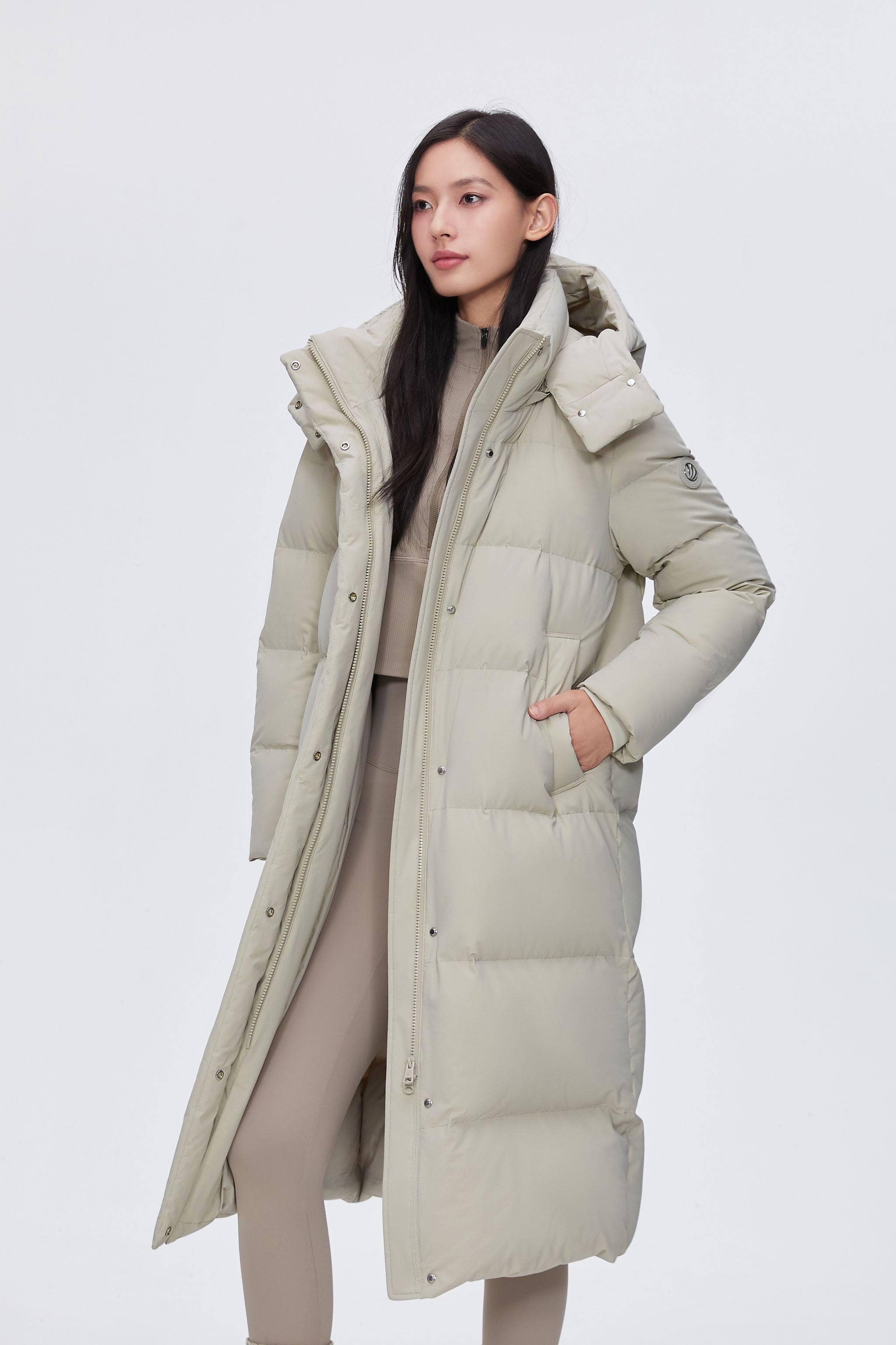 BOSIDENG 2024 Feel the Cloud women’s down coat with detachable hood Jackets