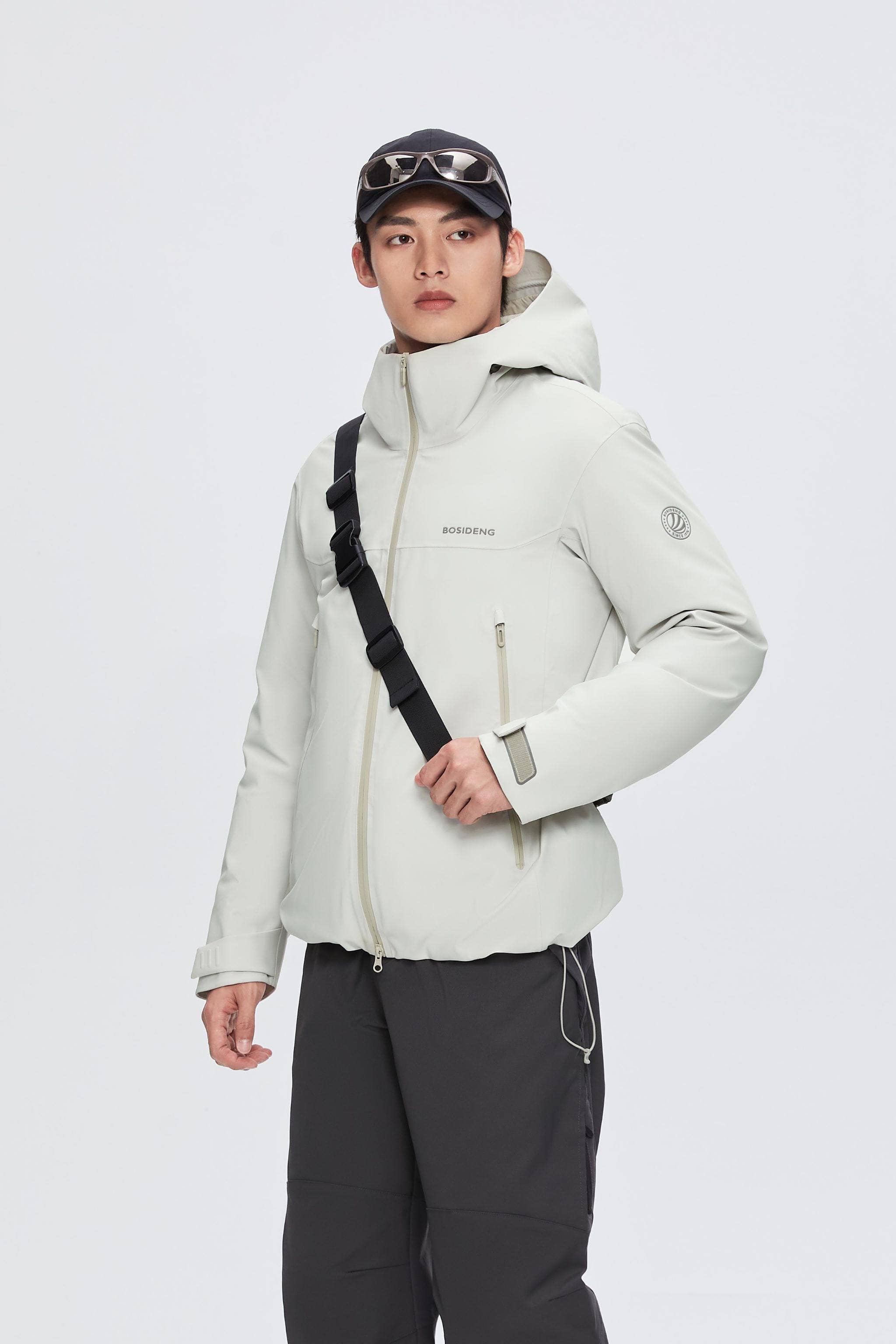 BOSIDENG 2024 Goose Down Hoody Windstopper 2400 Jackets Grey stone / XS
