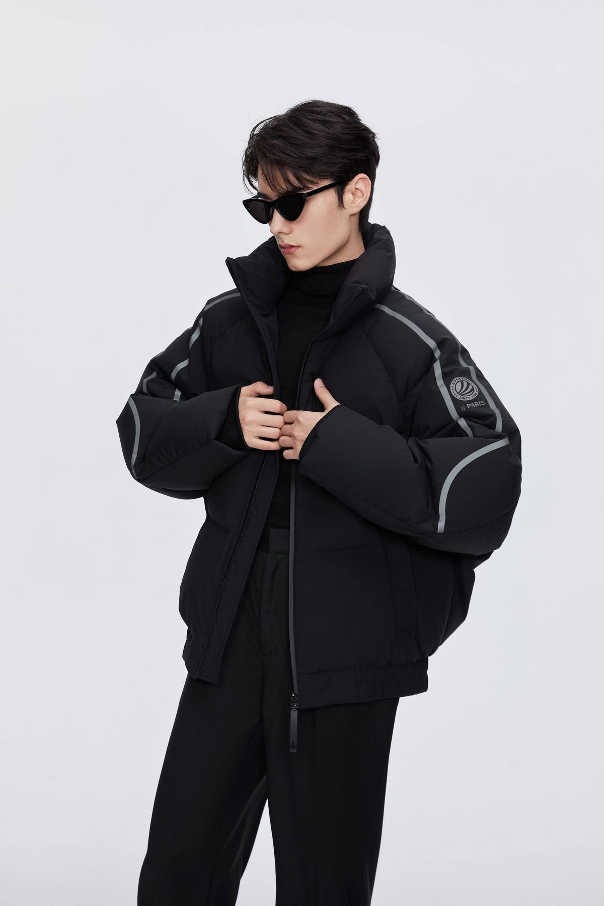 Designer's Collection Oversized Cropped Down Jacket