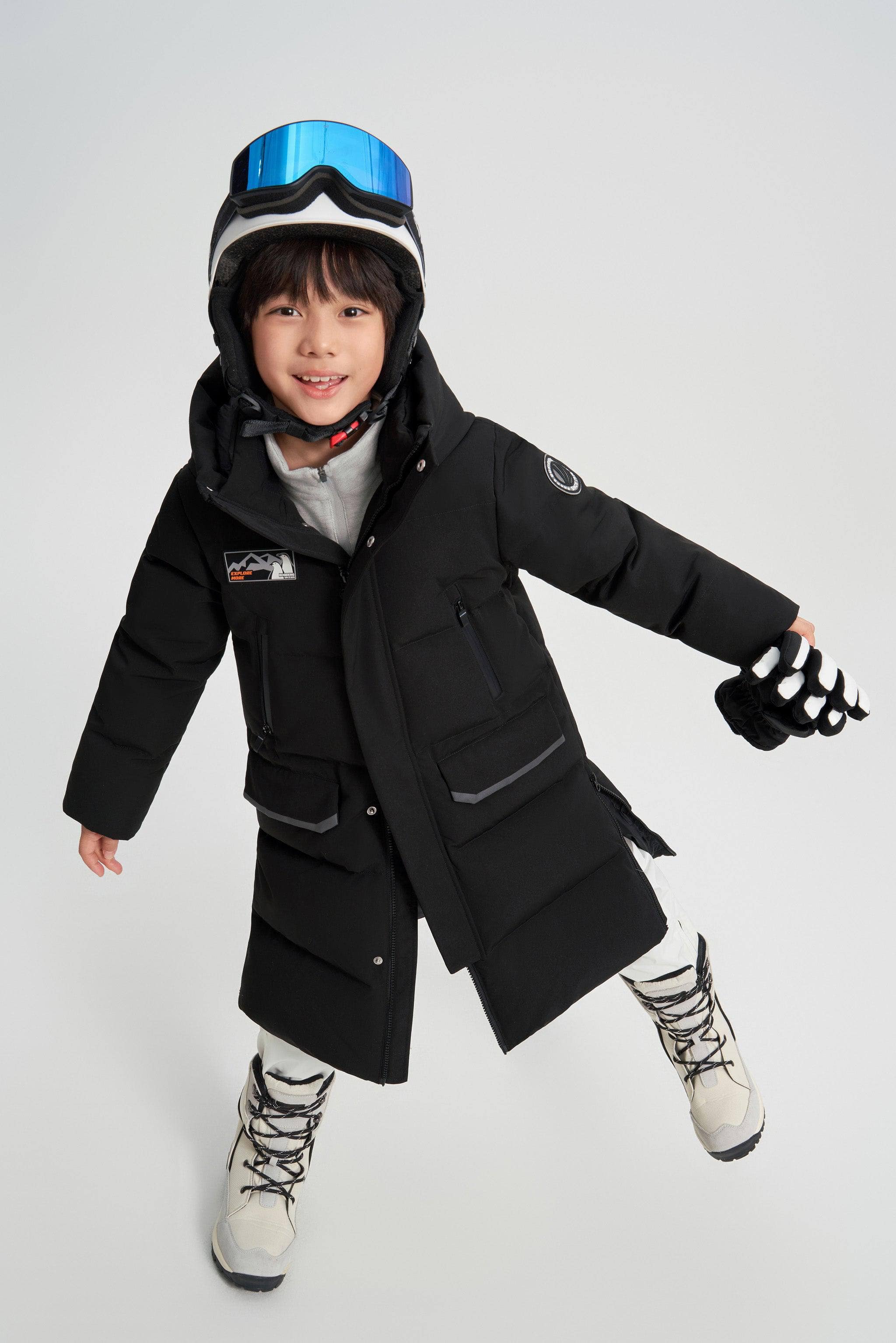 Kid's Classic Extreme Down Coat — The Kid's Classic Extreme Down Coat combines warmth and durability with a timeless — view 2; water-resistant, windproof