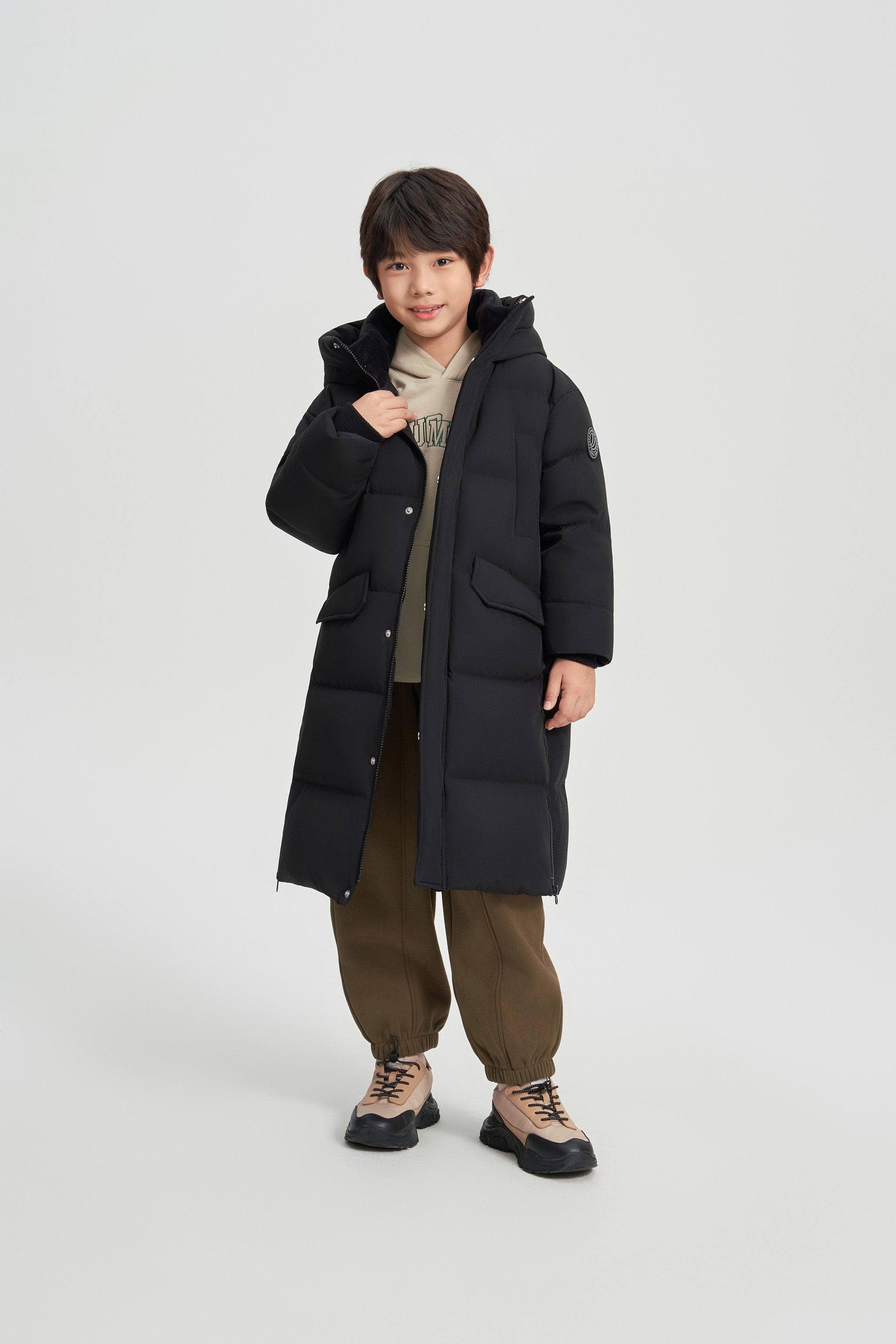 BOSIDENG 2024 Kid's Long Down Coat Jackets