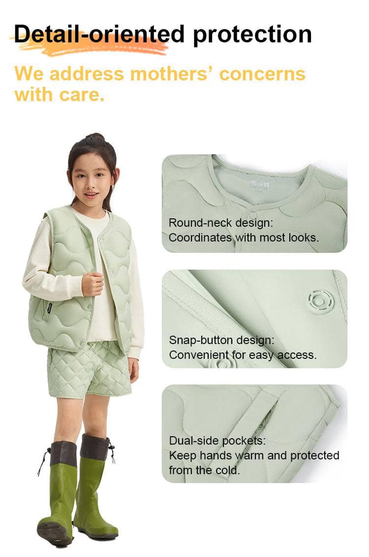 BOSIDENG 2024 Kid's Multi-Layer System Down Gilet 5020