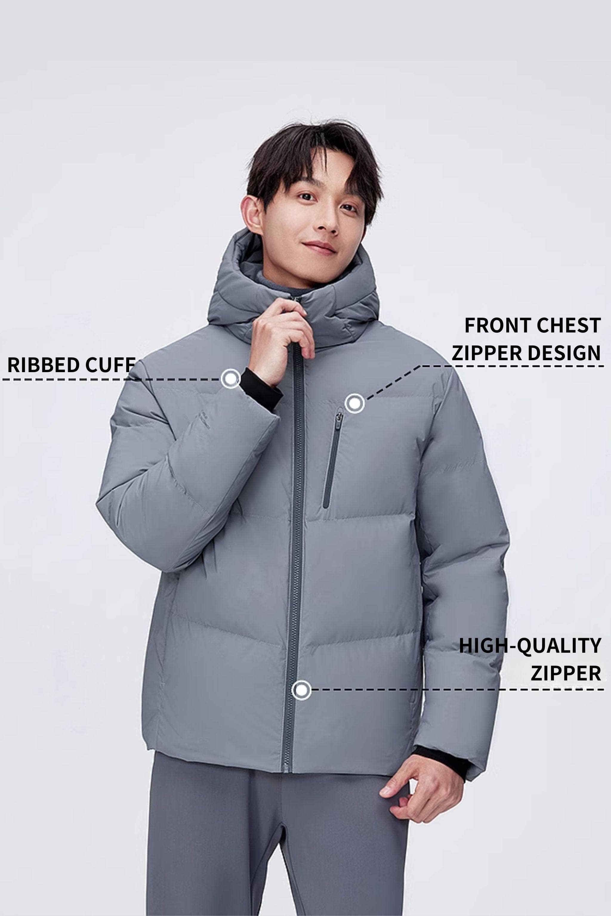 BOSIDENG 2024 Men’s down coat with hood 5303 Jackets