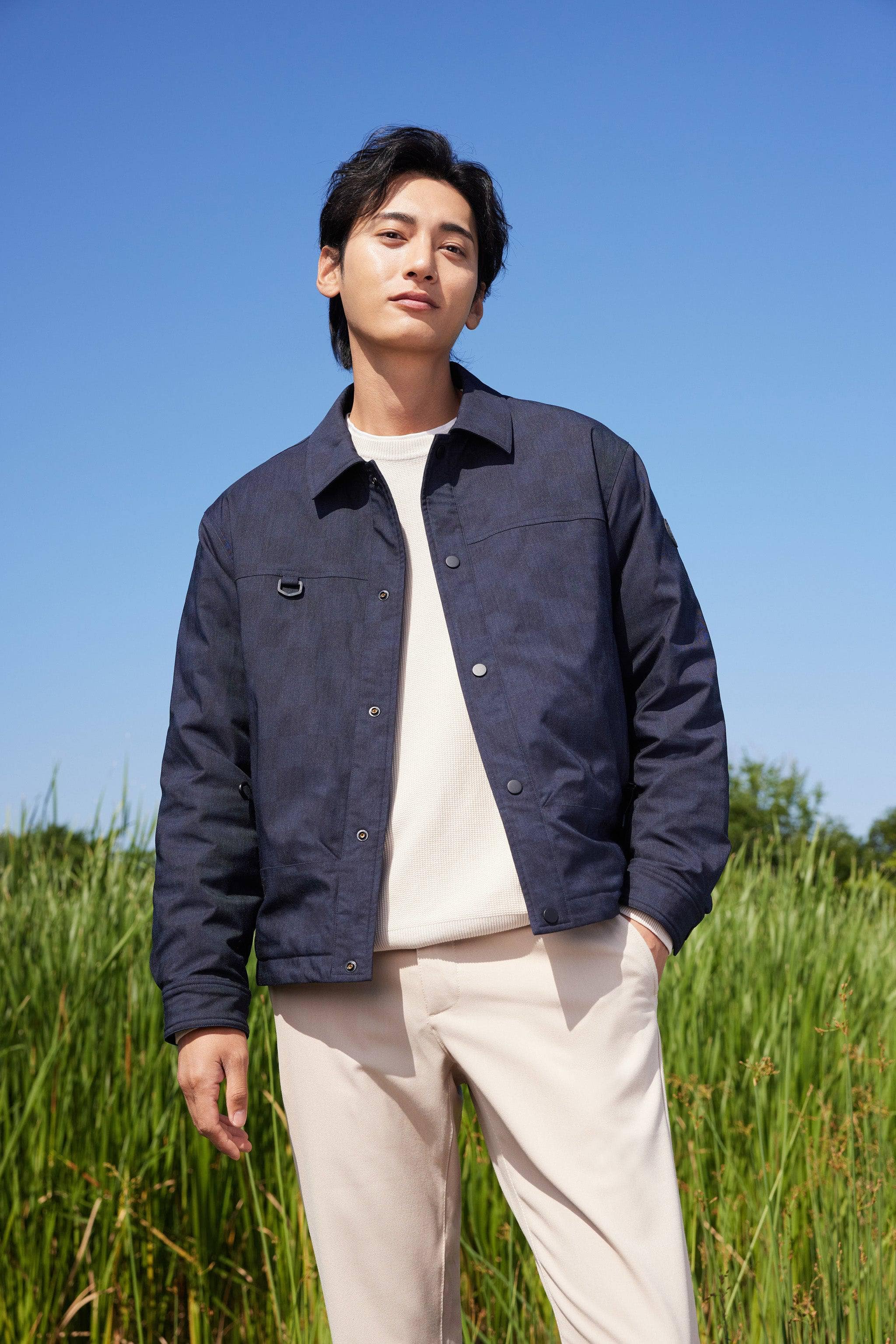 BOSIDENG 2024 Men's Down Shacket 5313