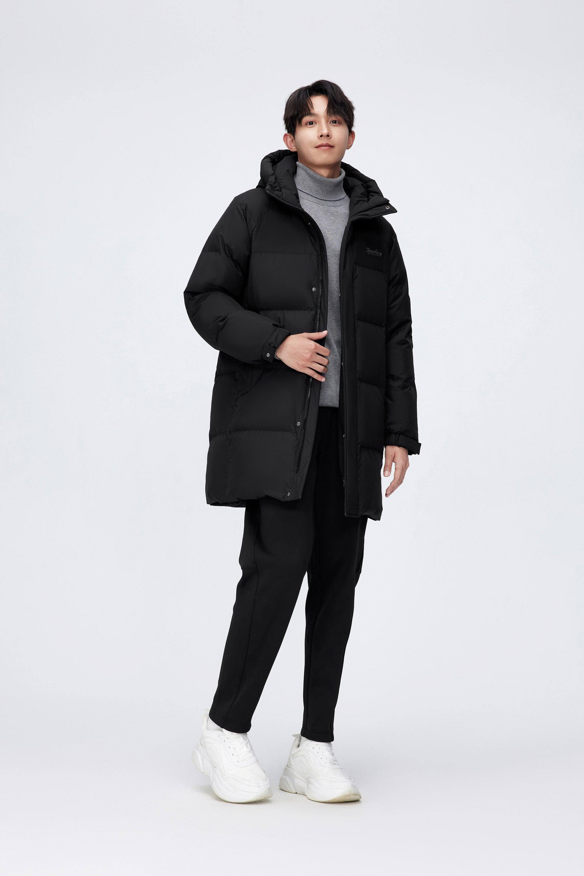 BOSIDENG 2024 Men’s full-length down coat with hood 5229 Jackets