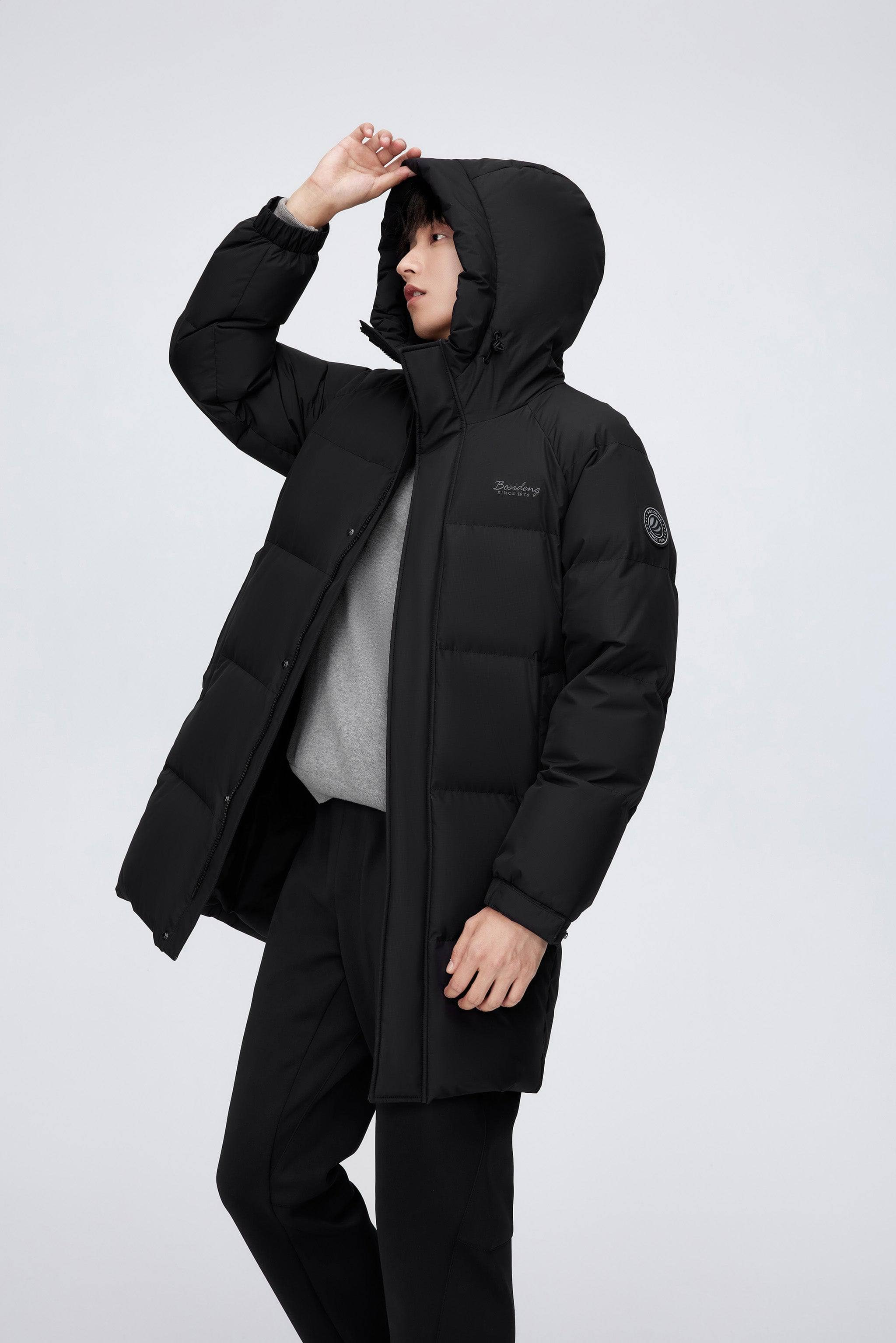 BOSIDENG 2024 Men’s full-length down coat with hood 5229 Jackets