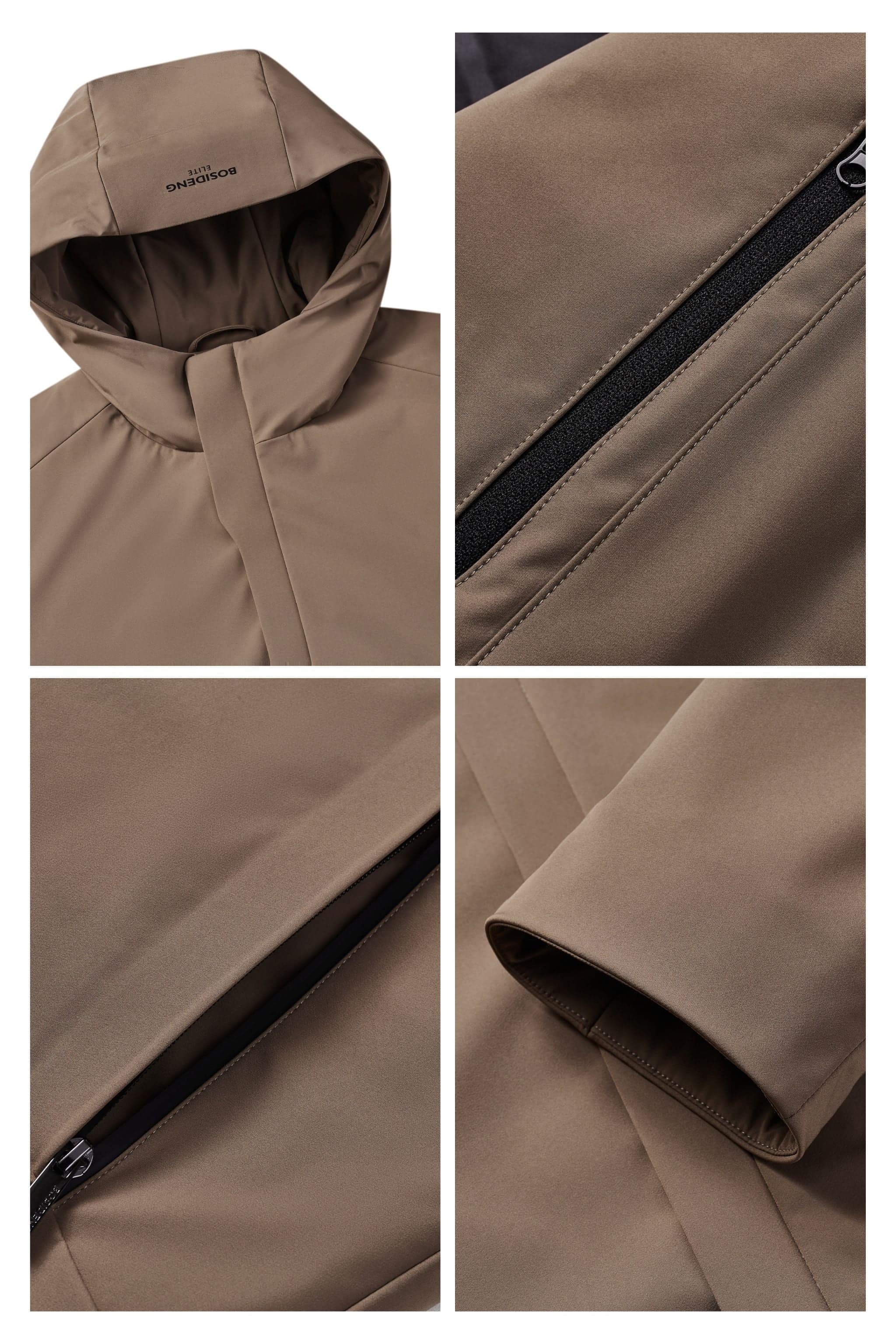 Men's Goose Down Windbreaker With Hood 4155 — The Men's Goose Down Windbreaker, designed for optimal warmth and style — view 4; waterproof