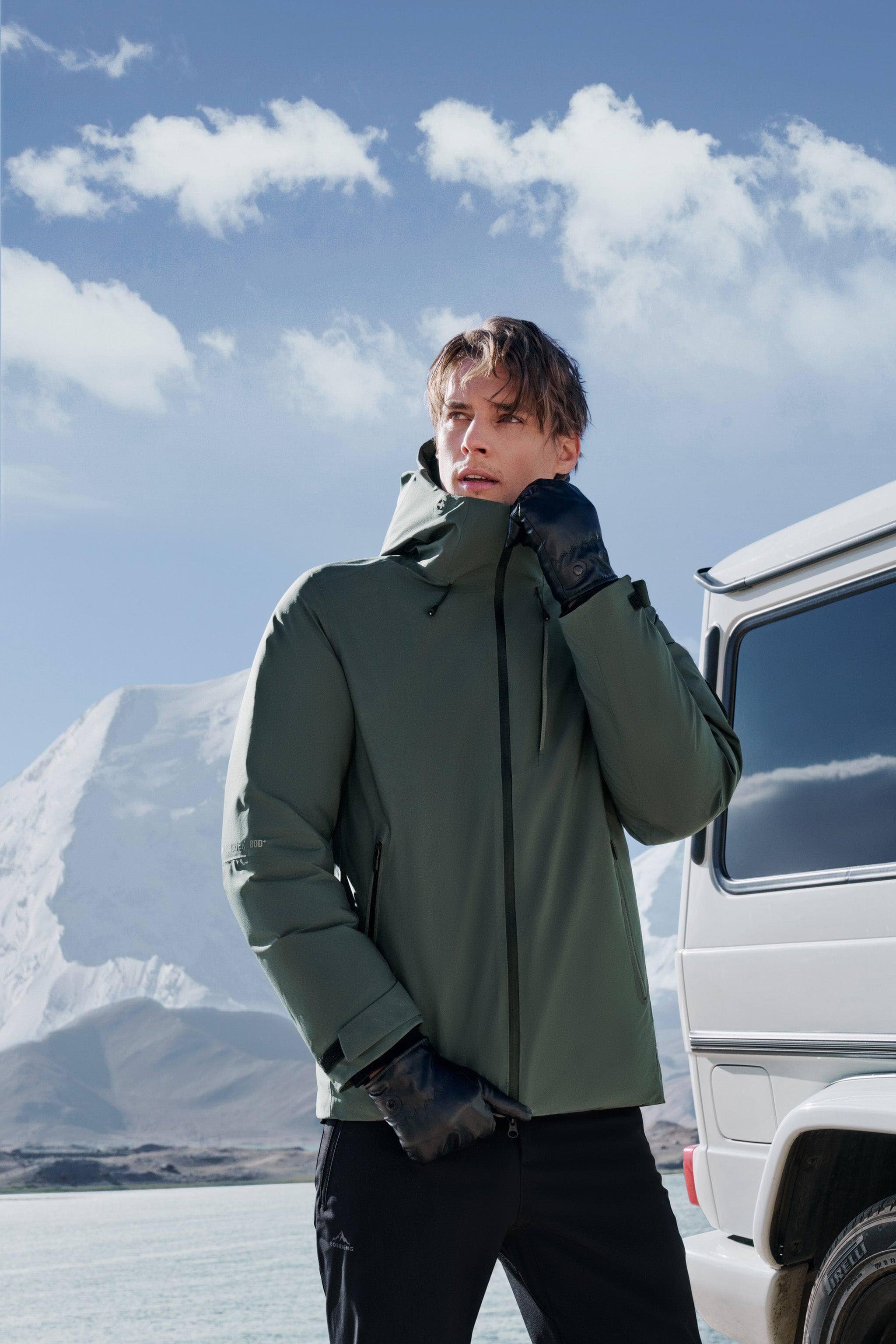 BOSIDENG 2024 Men’s GORE-TEX® Hooded Goose Down Jacket Jackets