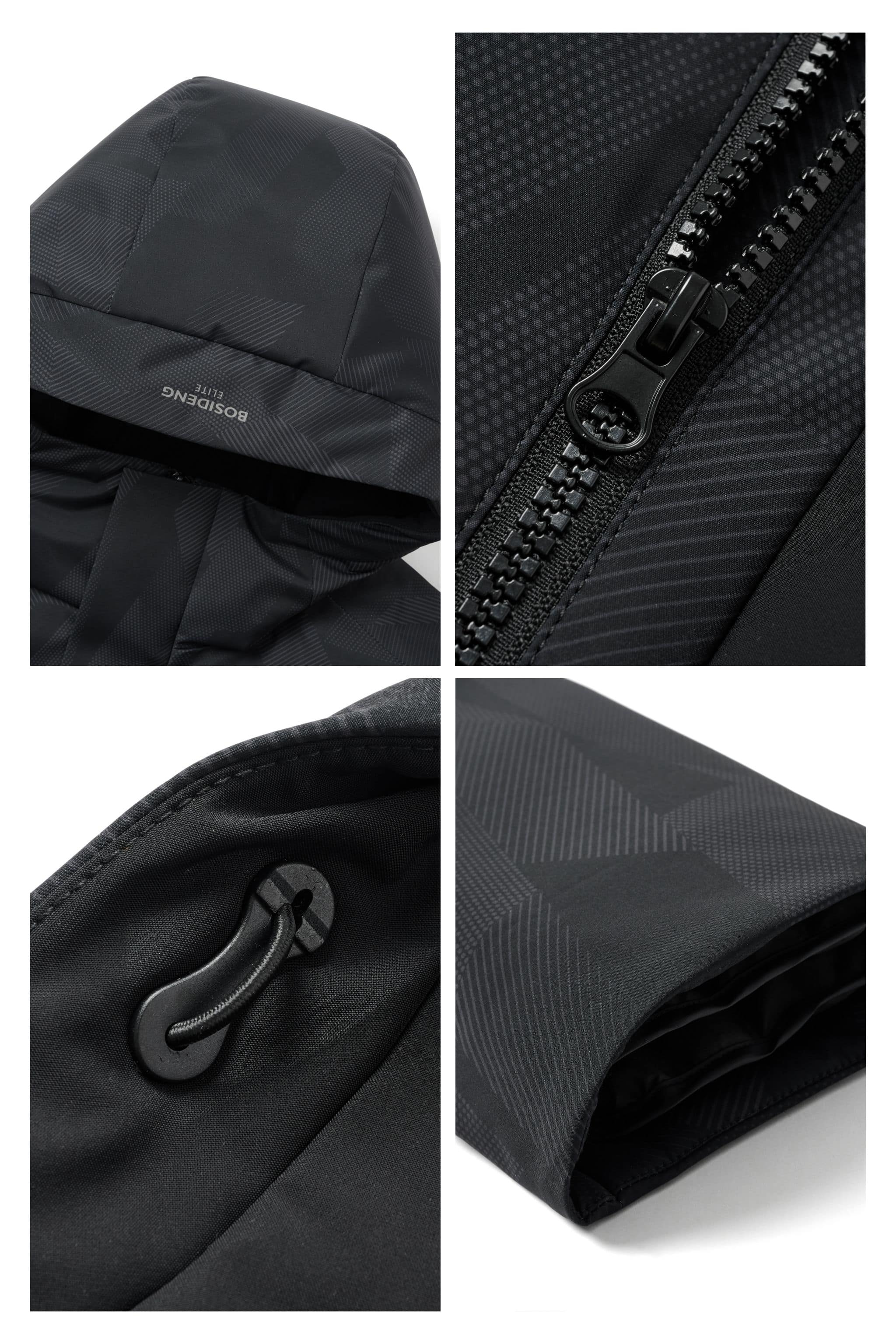 Men's Middle Length Goose Down Coat — A classic mid-length coat with a hood and inner lining — view 8