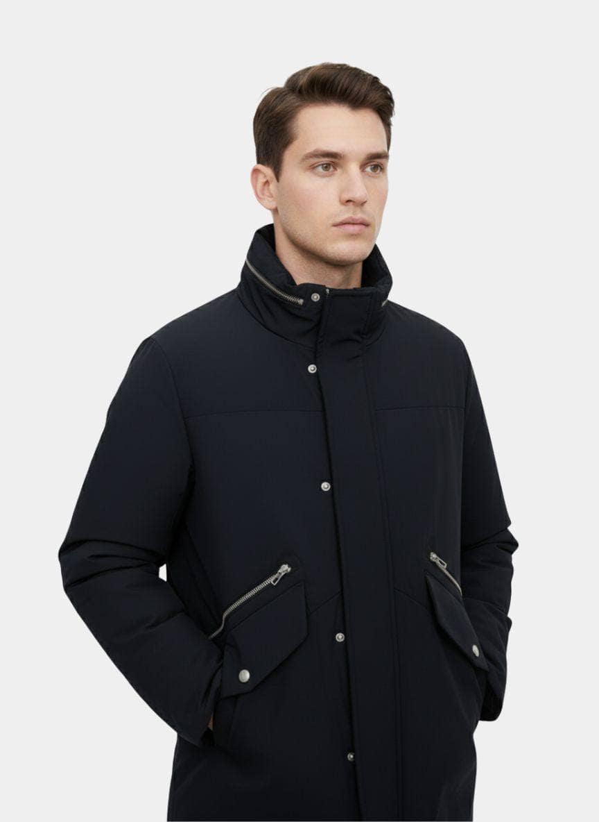 BOSIDENG 2024 Men's Middle Length Relaxed Goose Down Jacket Jackets