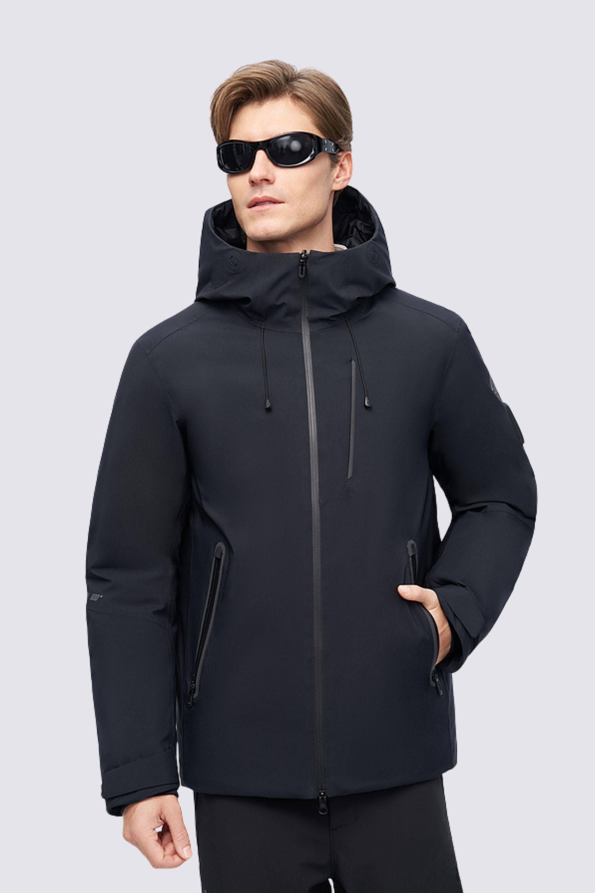 BOSIDENG 2024 Men's GORE-TEX®  Goose Down Jacket With Hood Jackets Midnight Blue / S