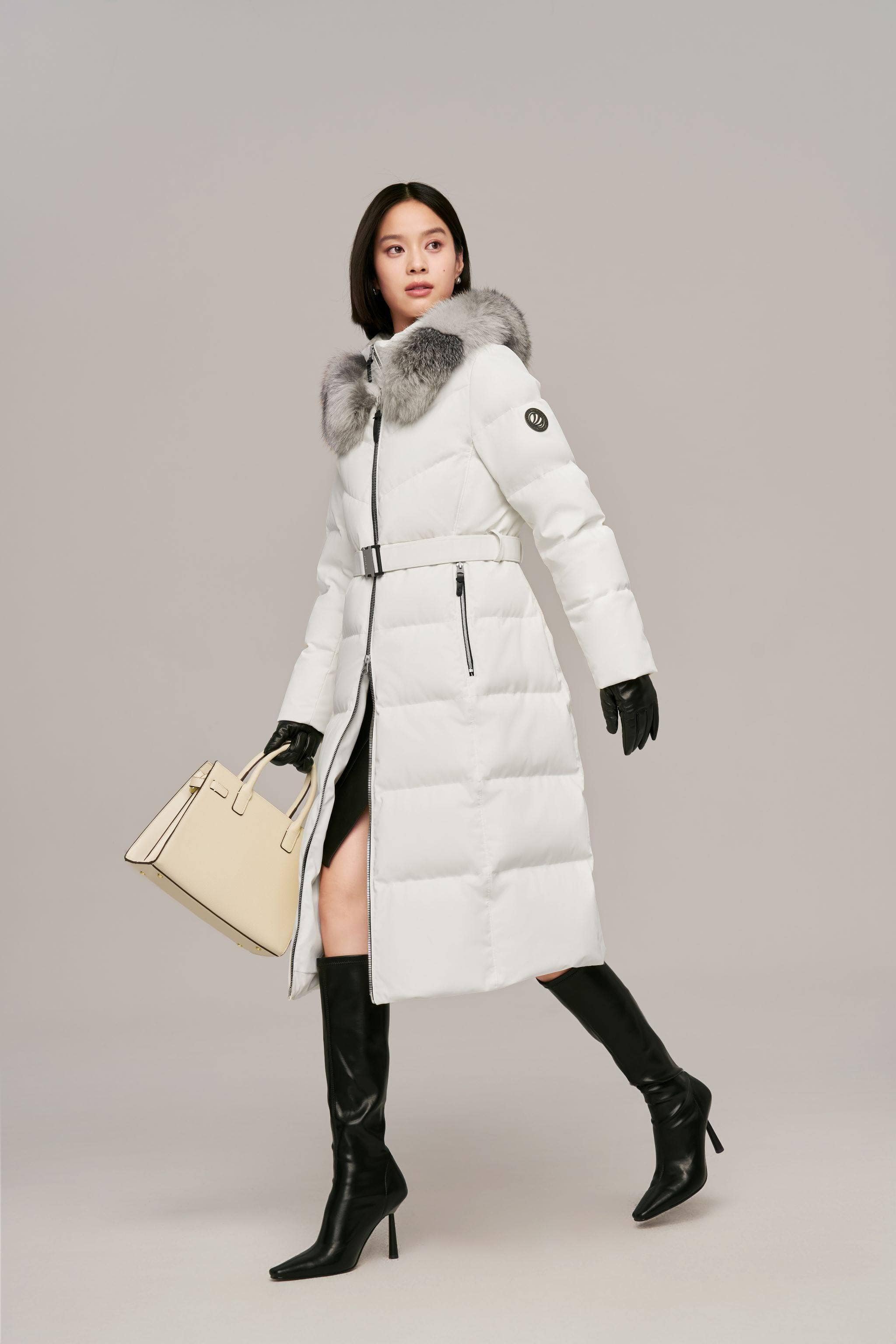 BOSIDENG 2024 Premium Business Women's Long Goose Down Coat Jackets