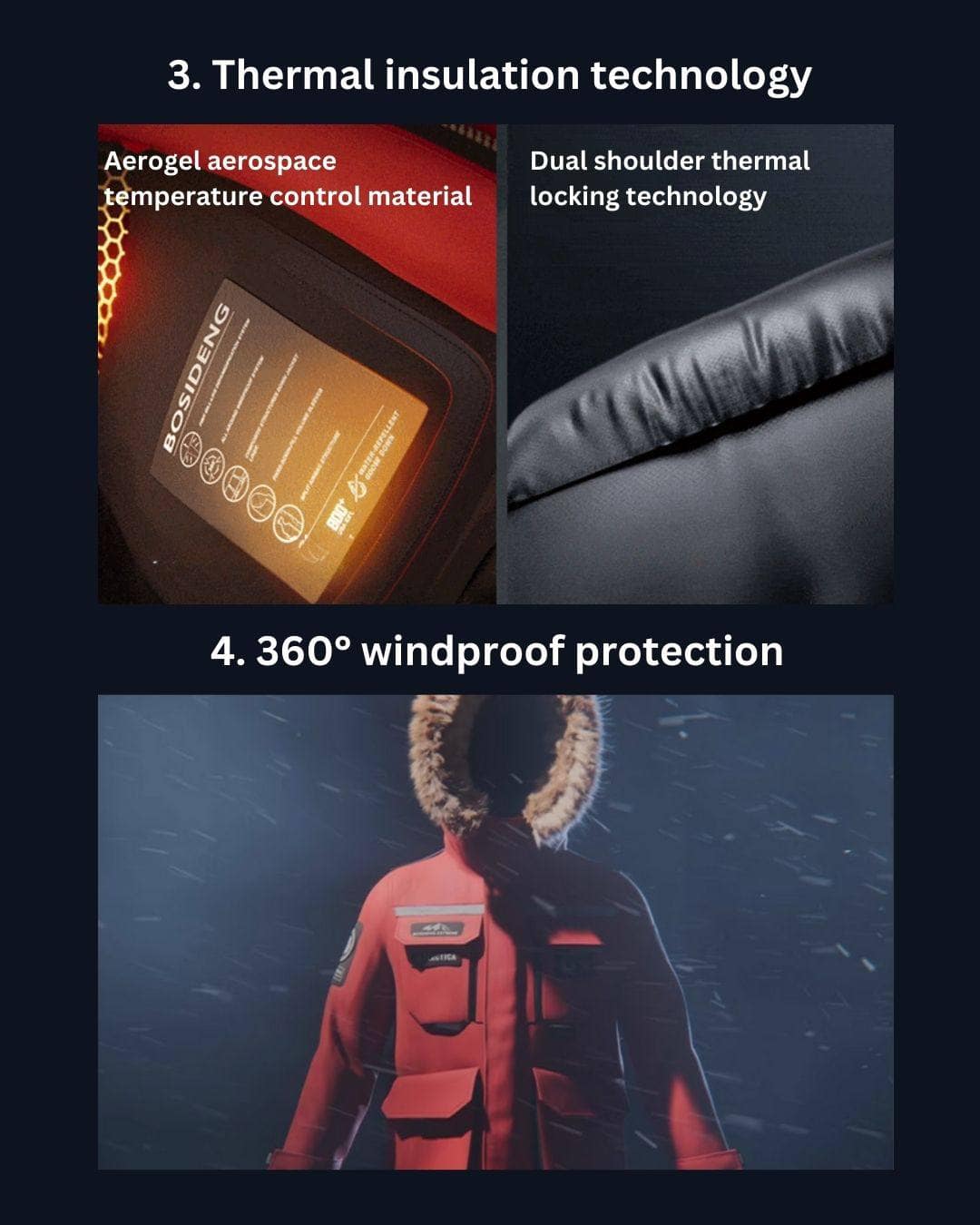 BOSIDENG 2024 Ultimate extreme goose down Gore-Tex parka 2380 PRO Parka
